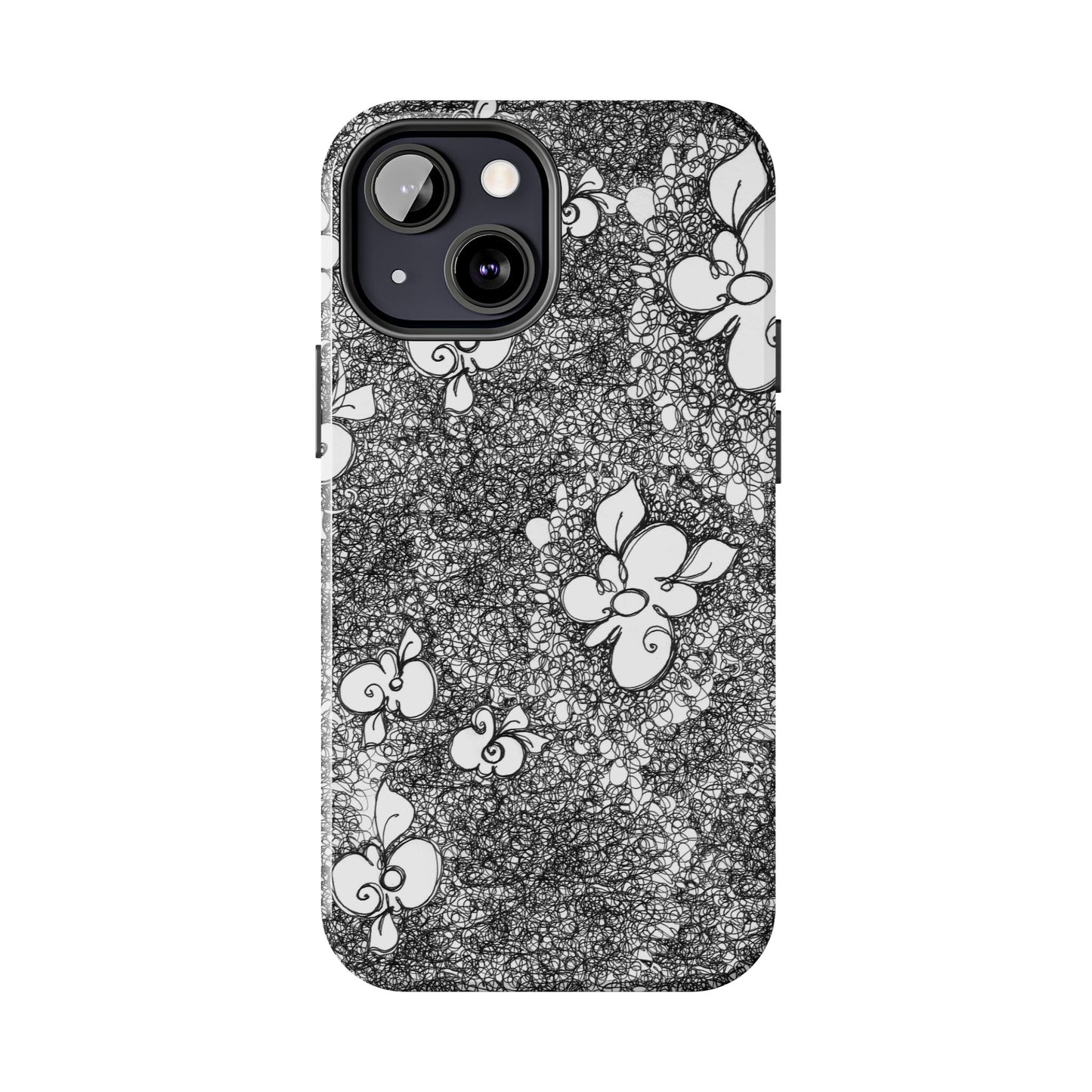Flower Scribbles Phone Case
