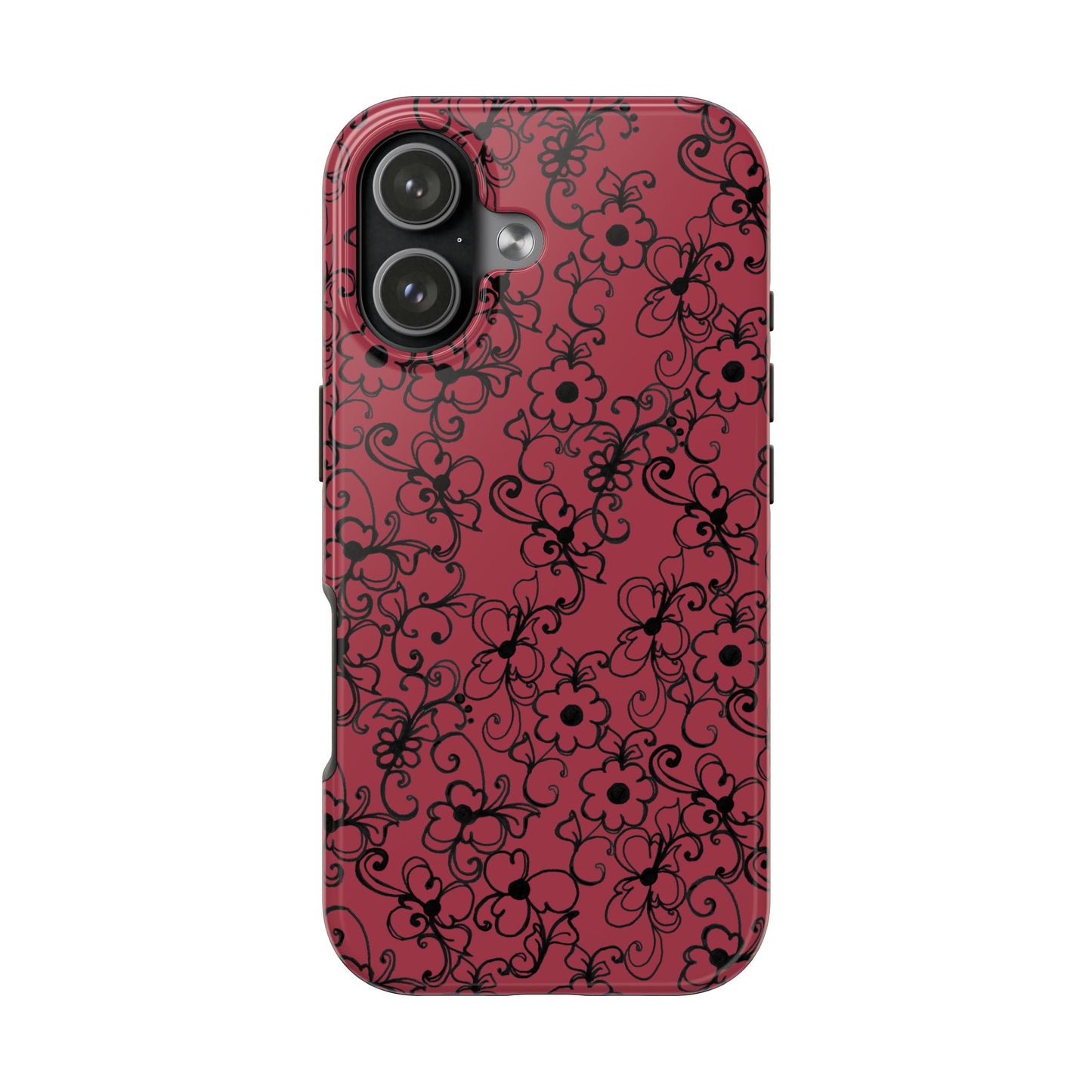 Daisy Jungle Red Phone Case