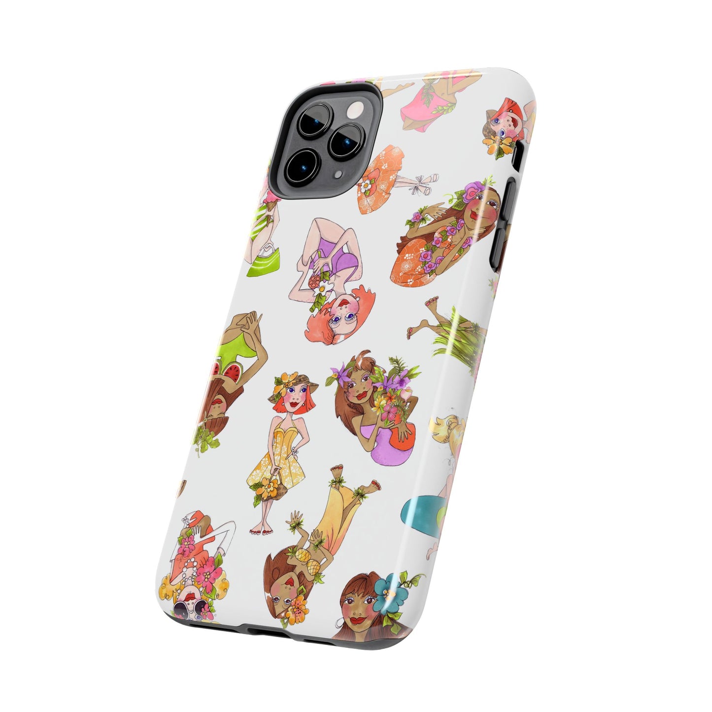 Island Toss White Phone Case