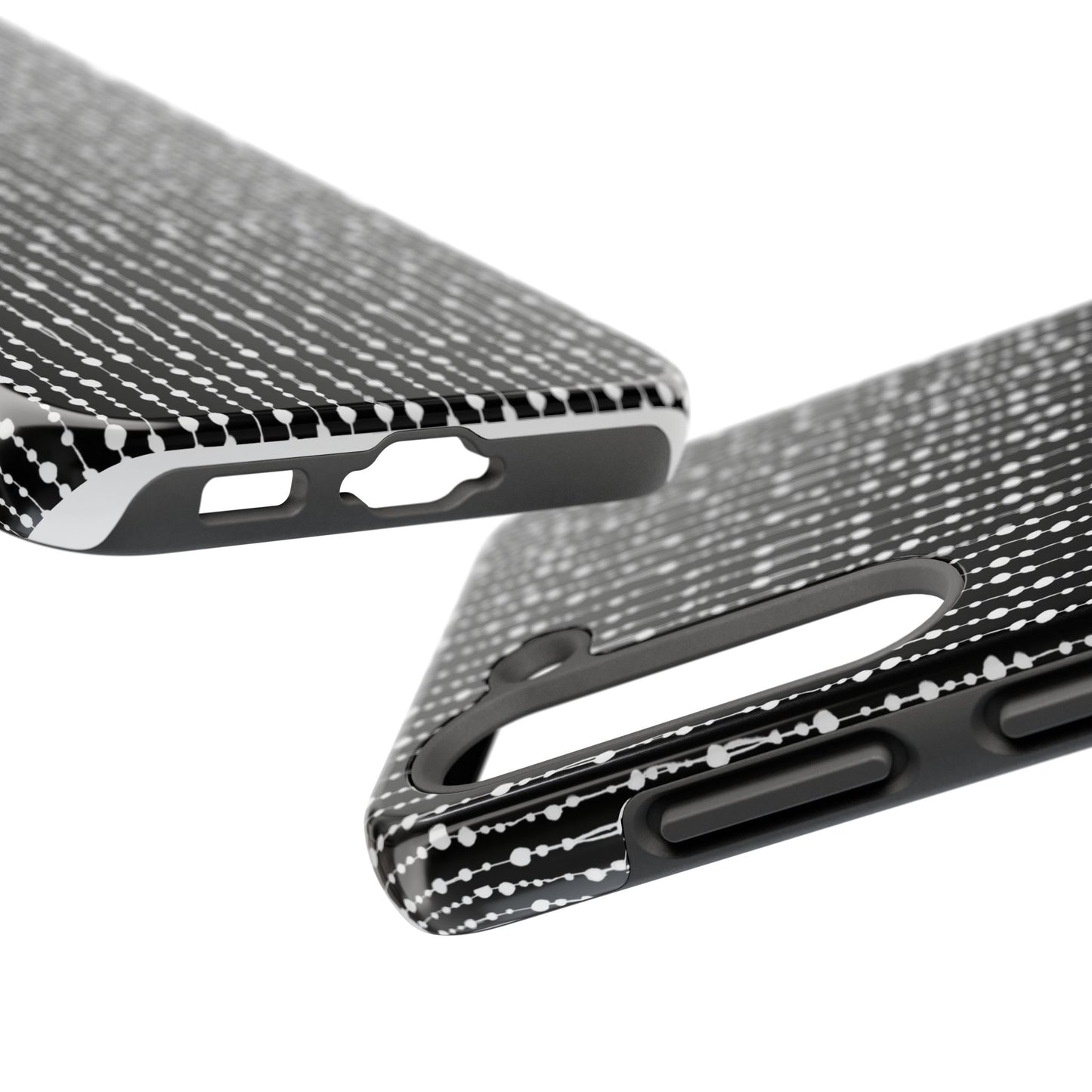 Beaded Curtain Black / White Phone Case