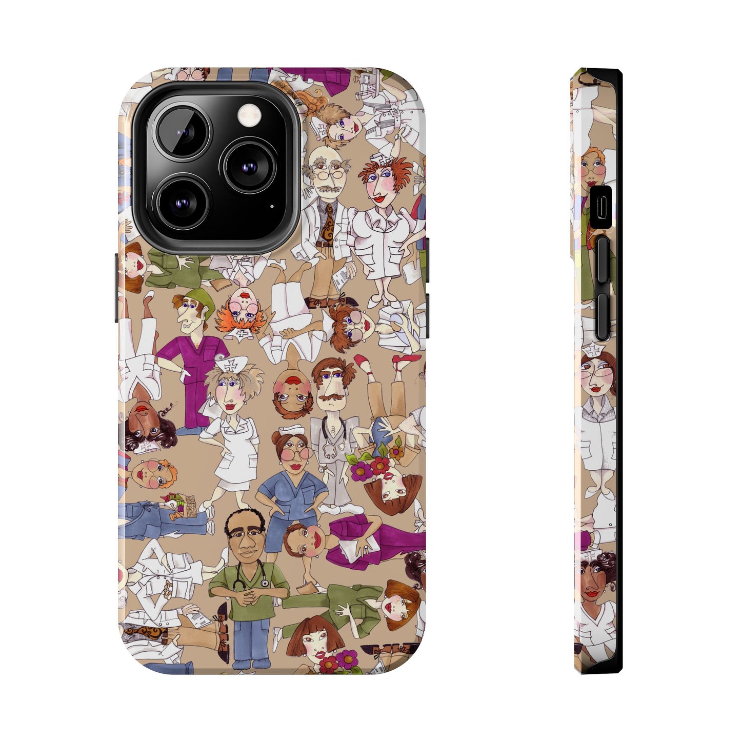 Diverse Nurse Khaki Phone Case