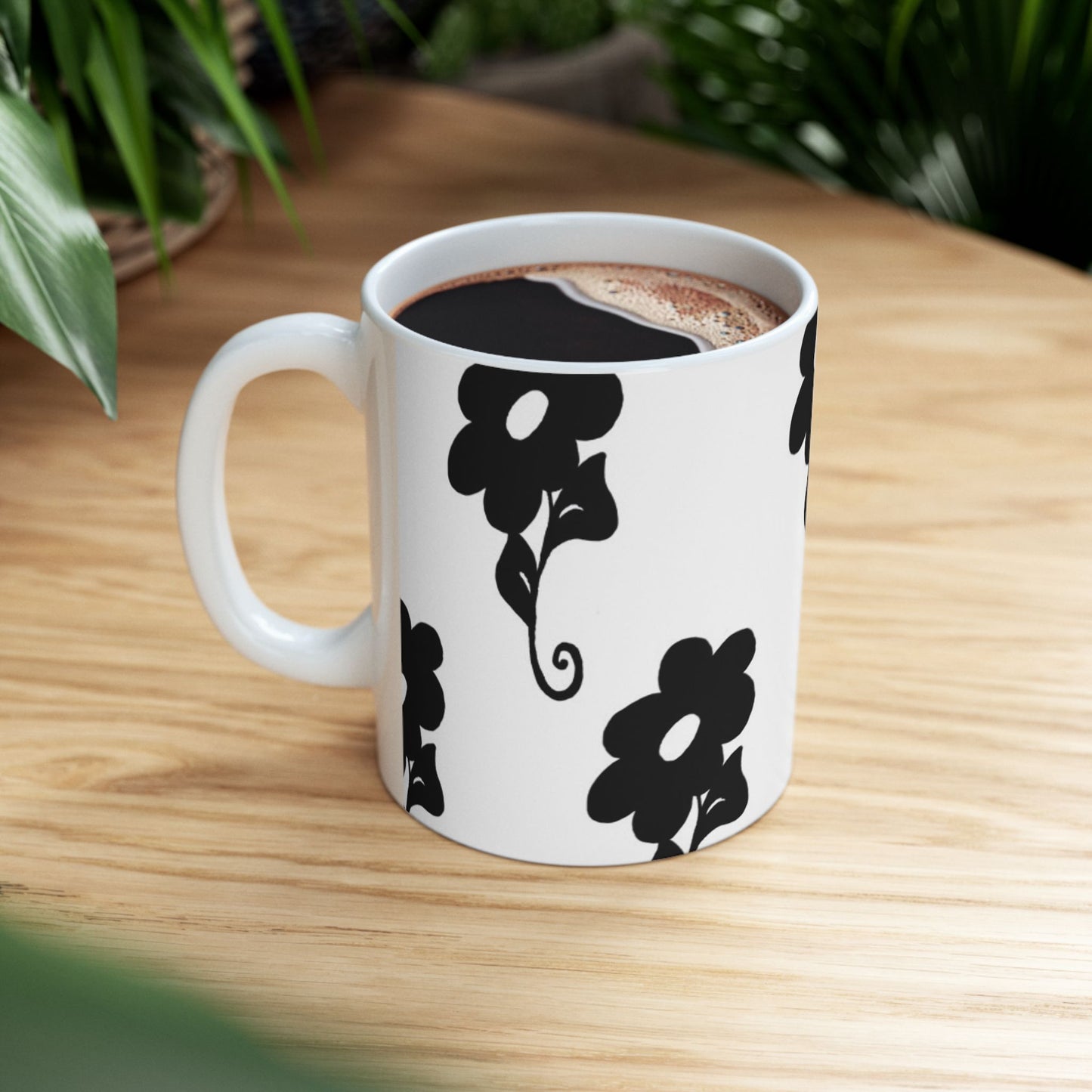 Daring Daisy White Cup