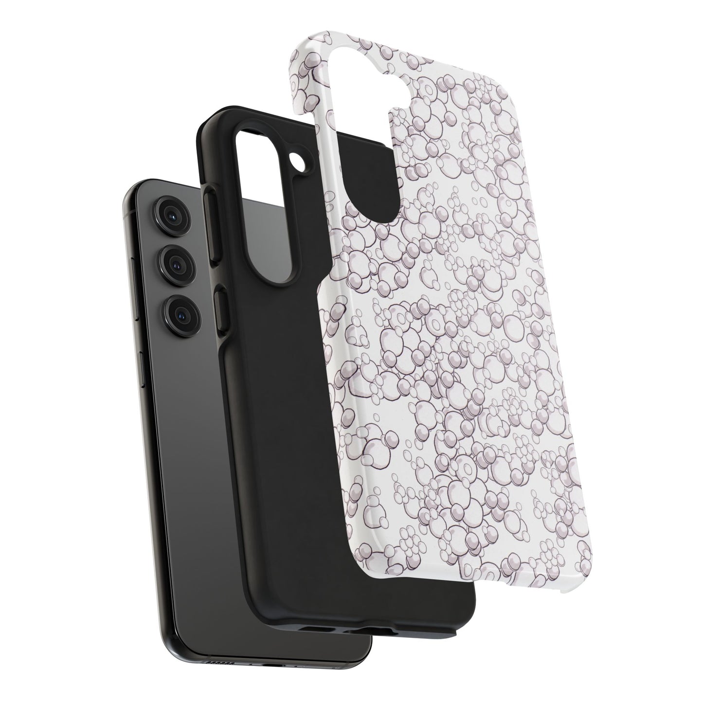 Bubble Dots White Phone Case