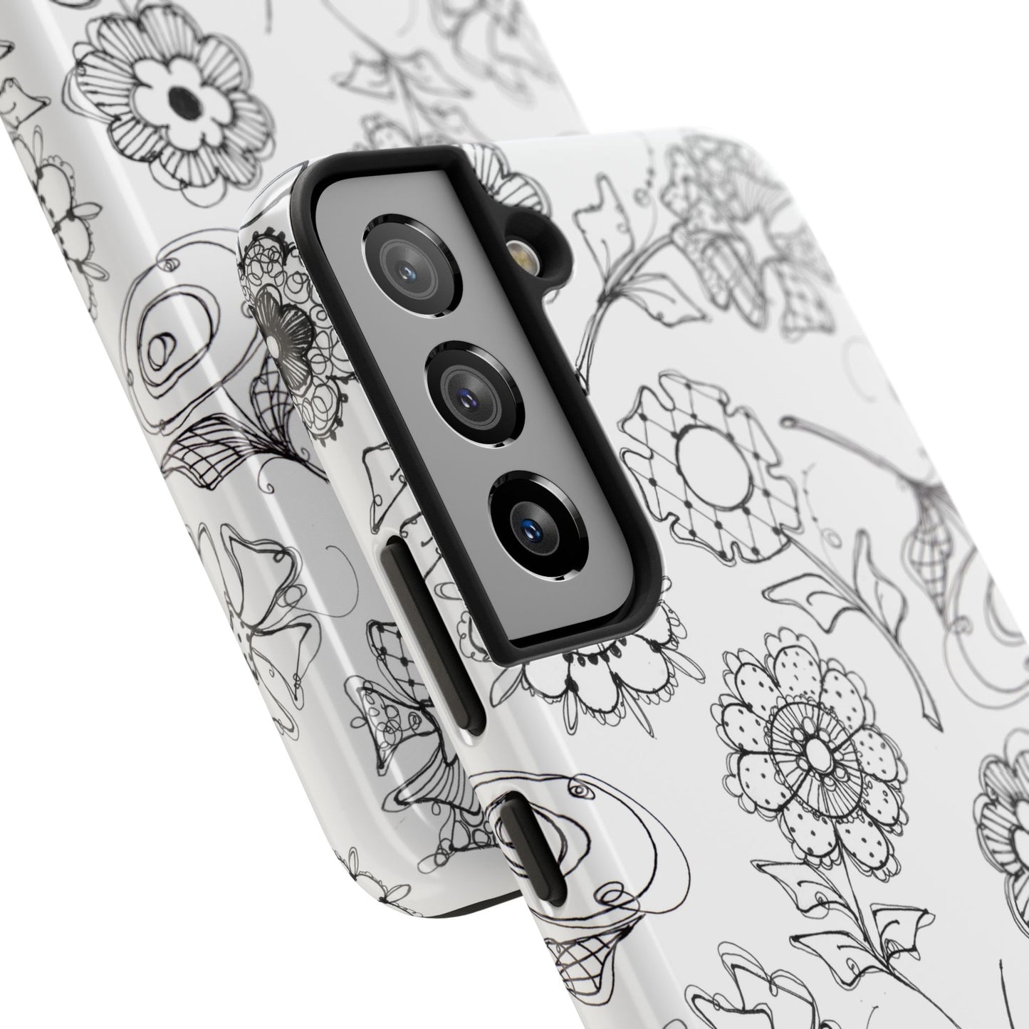 Paper Posies White Phone Case