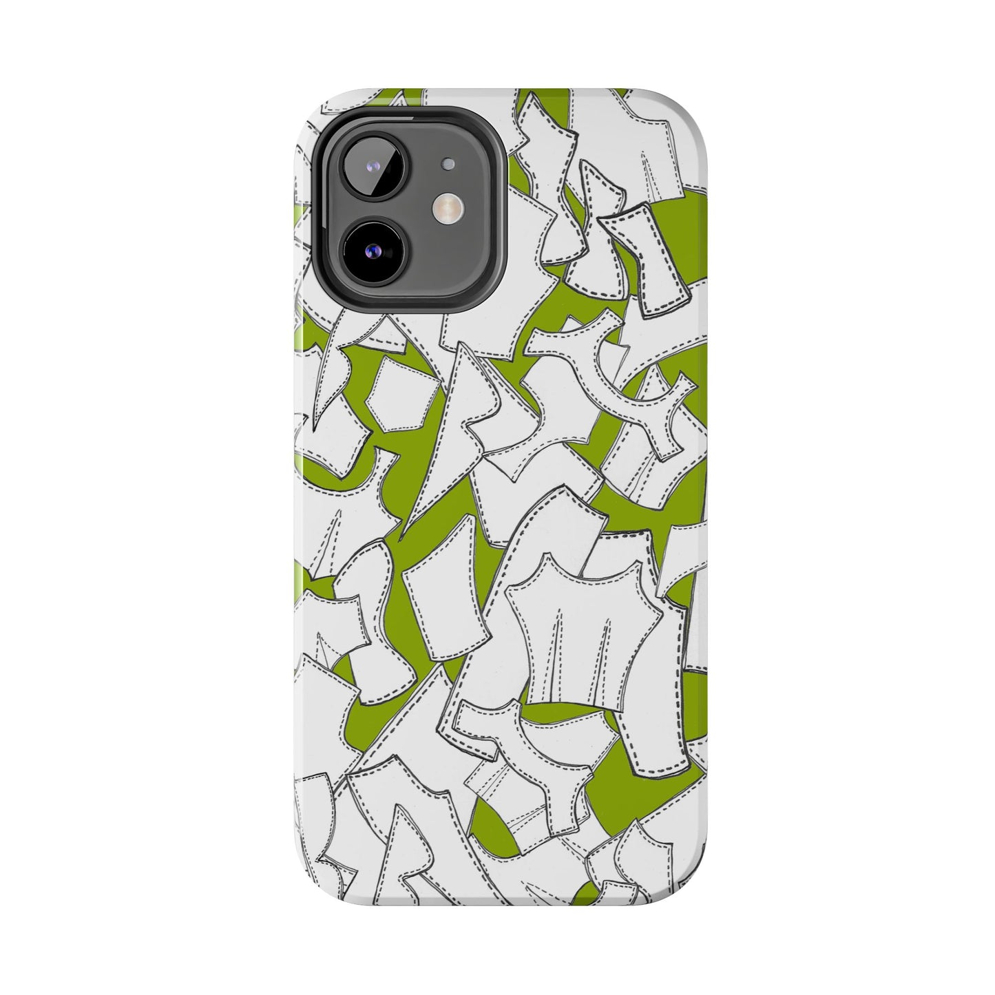Pattern Pieces Chartreuse Phone Case