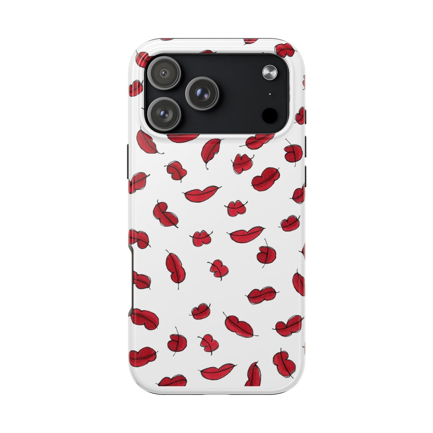 Lotsa Lips White Phone Case