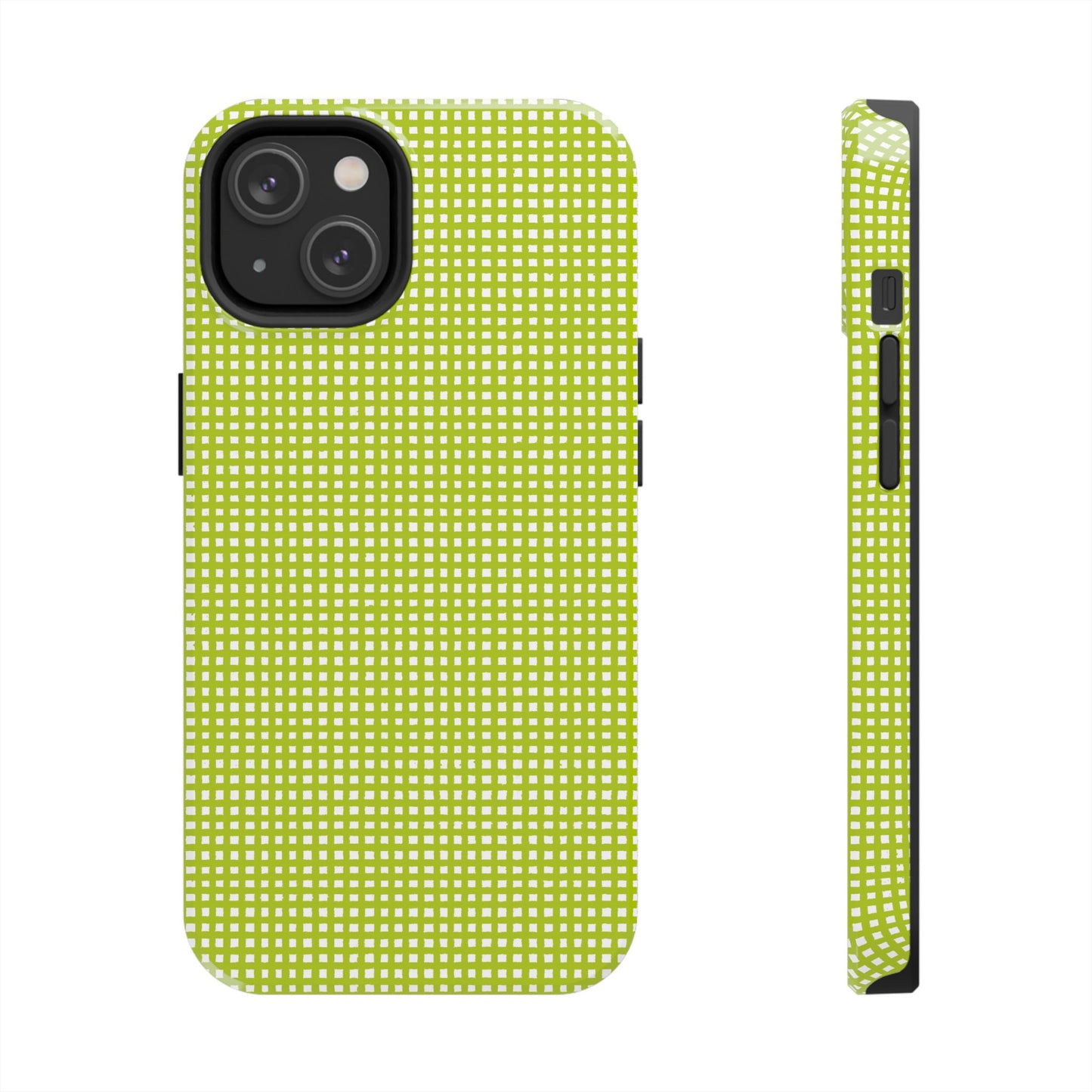 Chipper Check Lime Phone Case