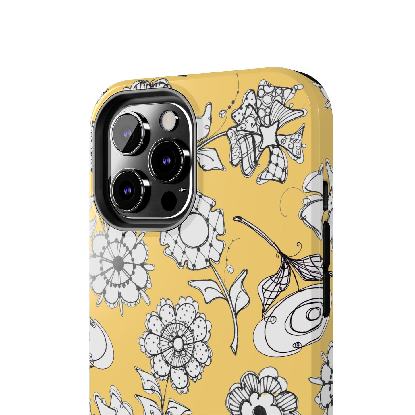 Paper Posies Yellow Phone Case
