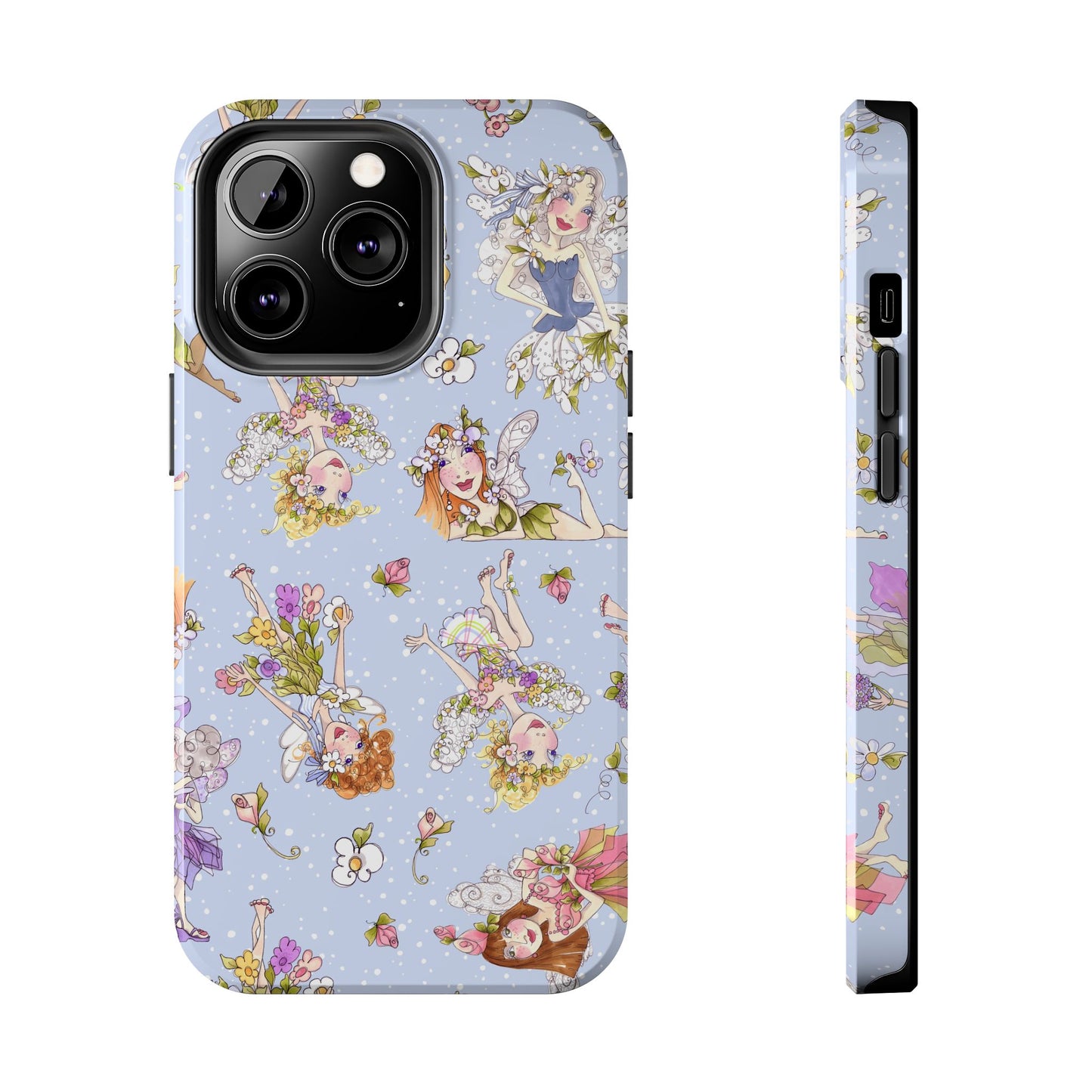 Tossed Fairies Blue Phone Case