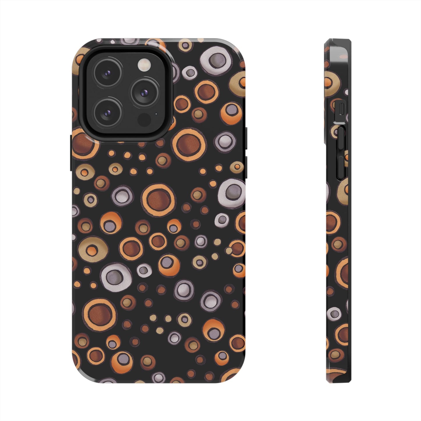 Doggy Dots Black Phone Case