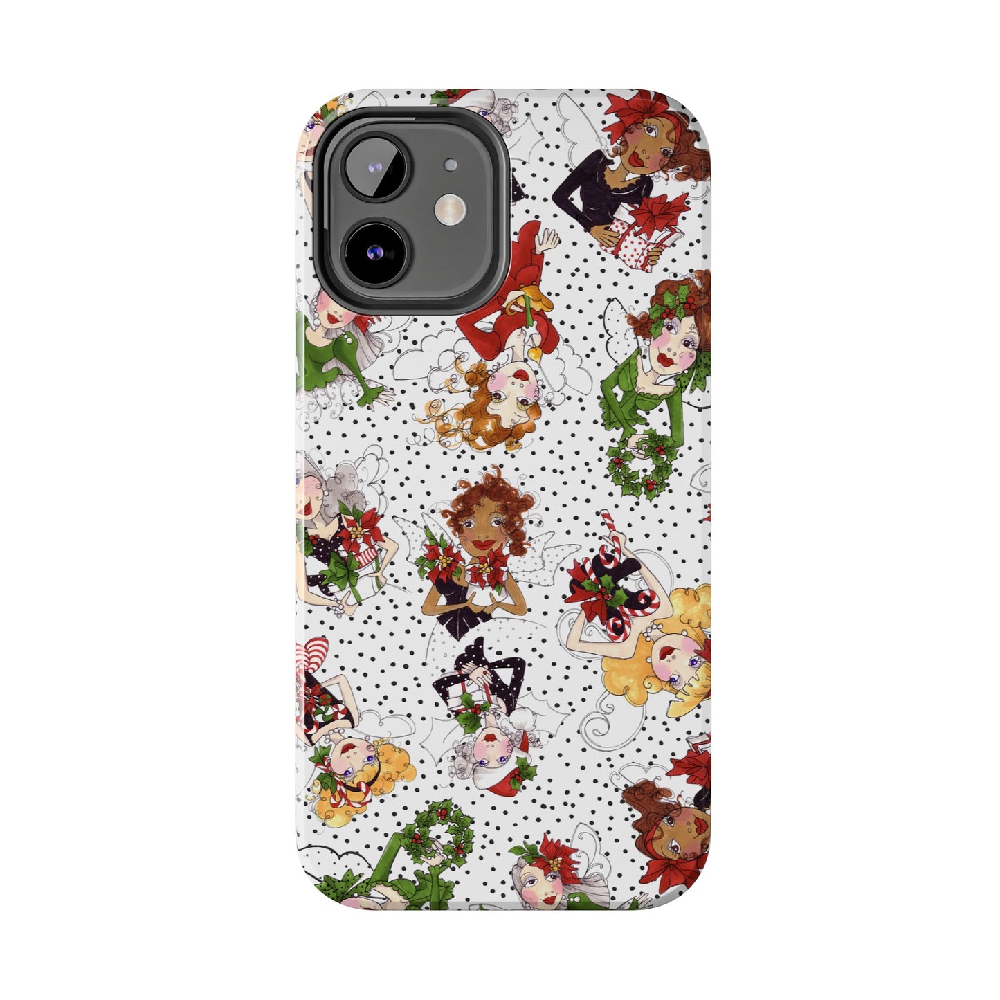 Fairy Toss White / Black Phone Case