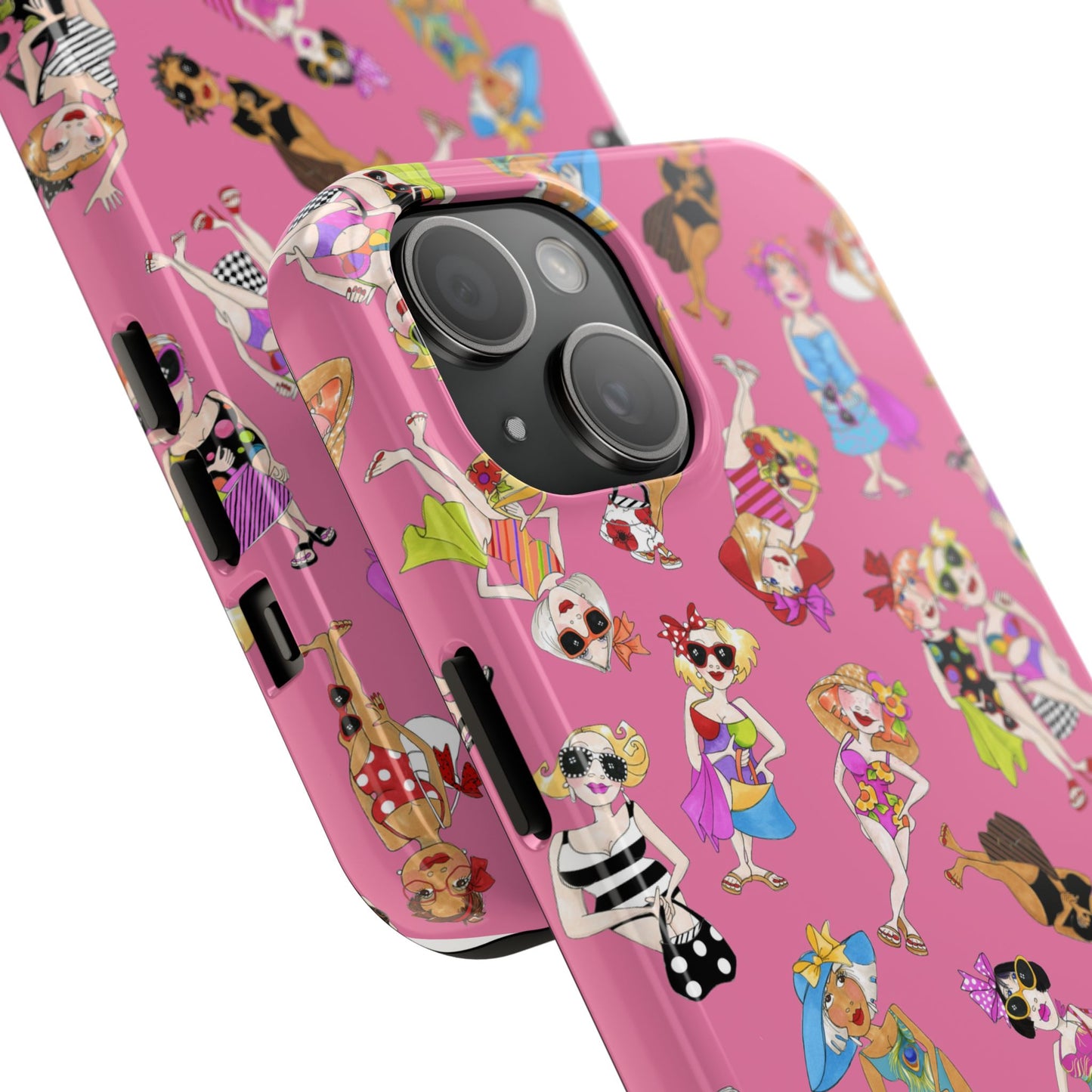 Tossed Beauties Pink Phone Case