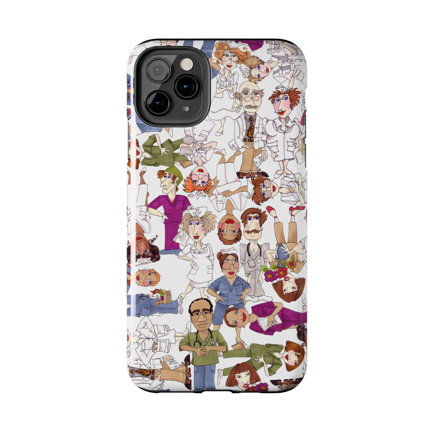 Diverse Nurse White Phone Case