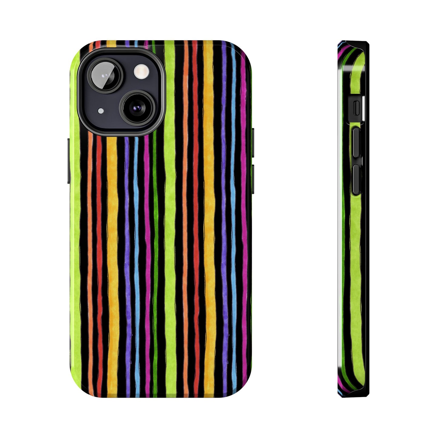 Stripe Fancy Black Phone Case