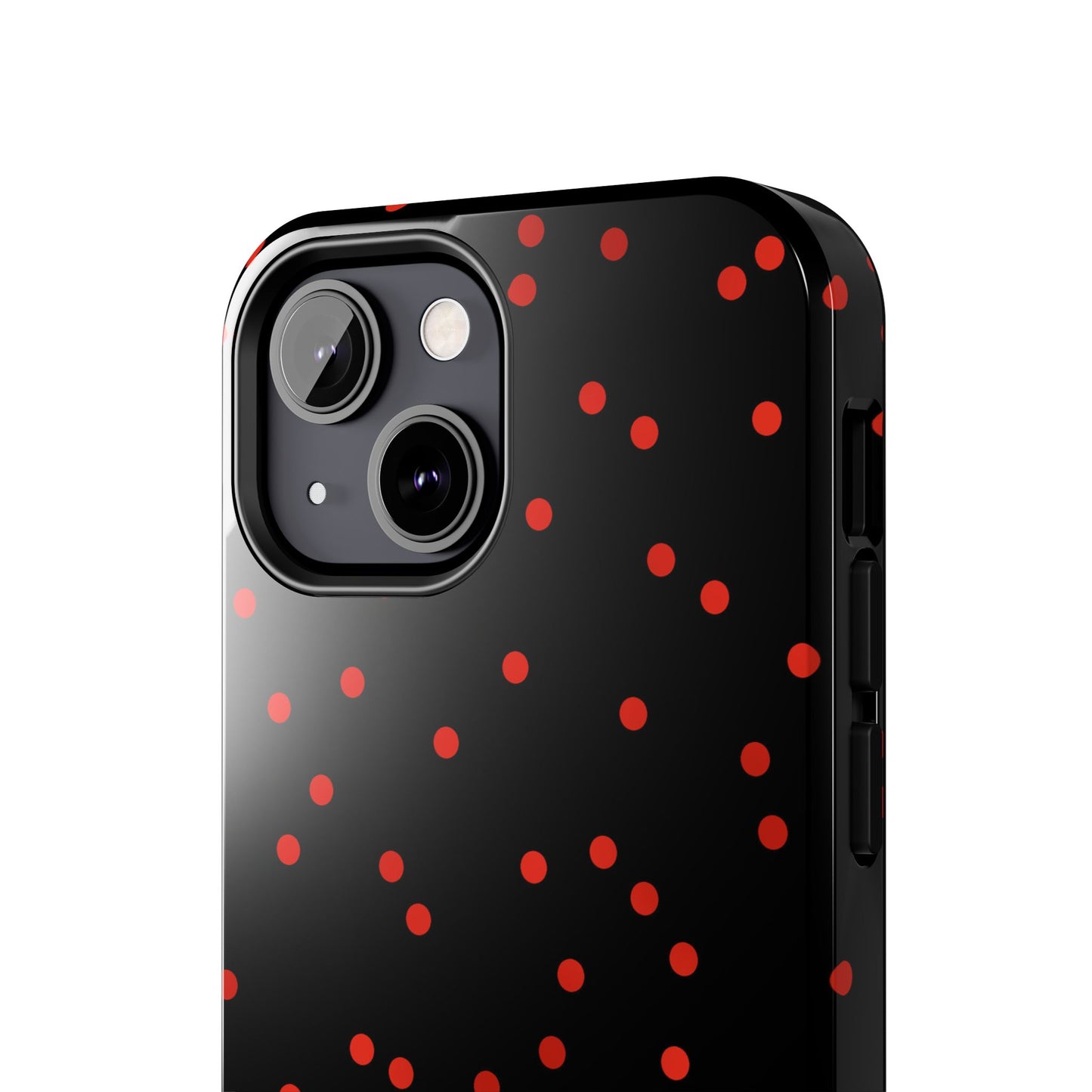 Space Dots Black / Red Phone Case