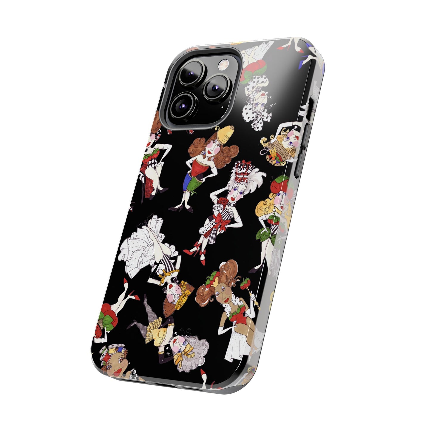 Sew Tossed Black Phone Case