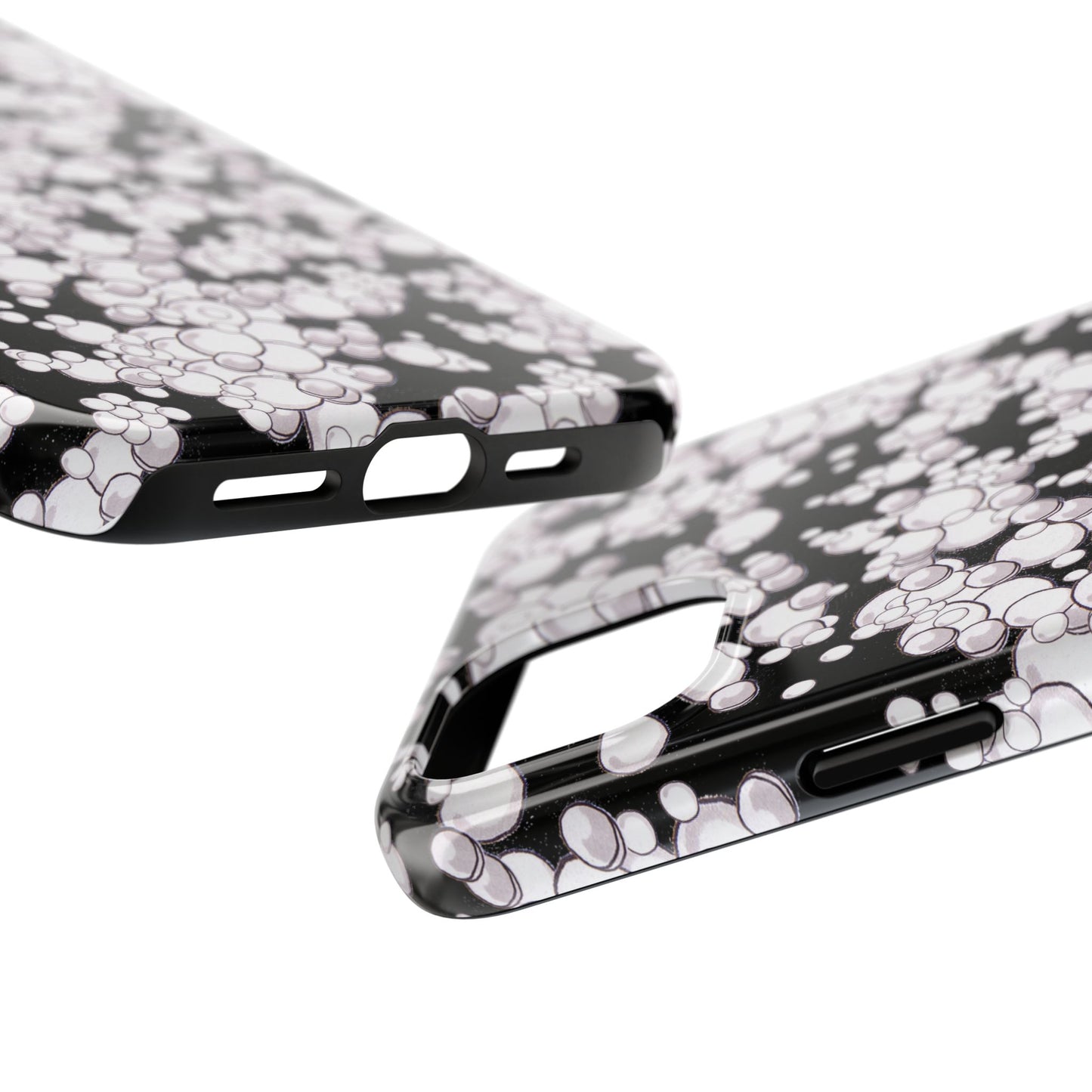 Bubble Dots Black Phone Case