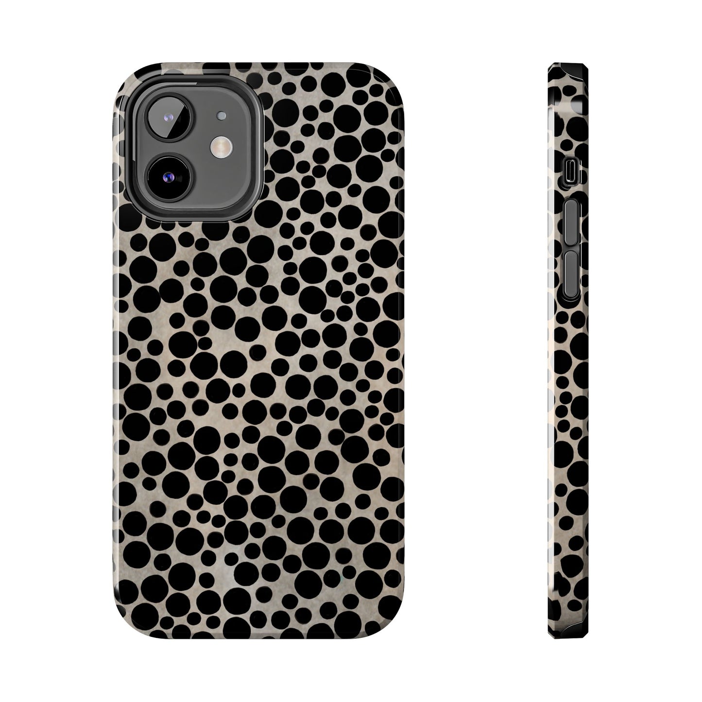 Felt Dots Silver Phone Case