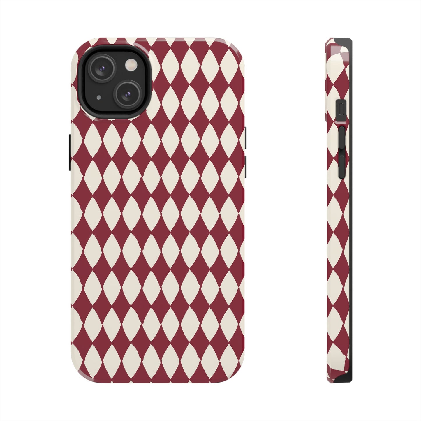 Diamond Ivory / Red Phone Case