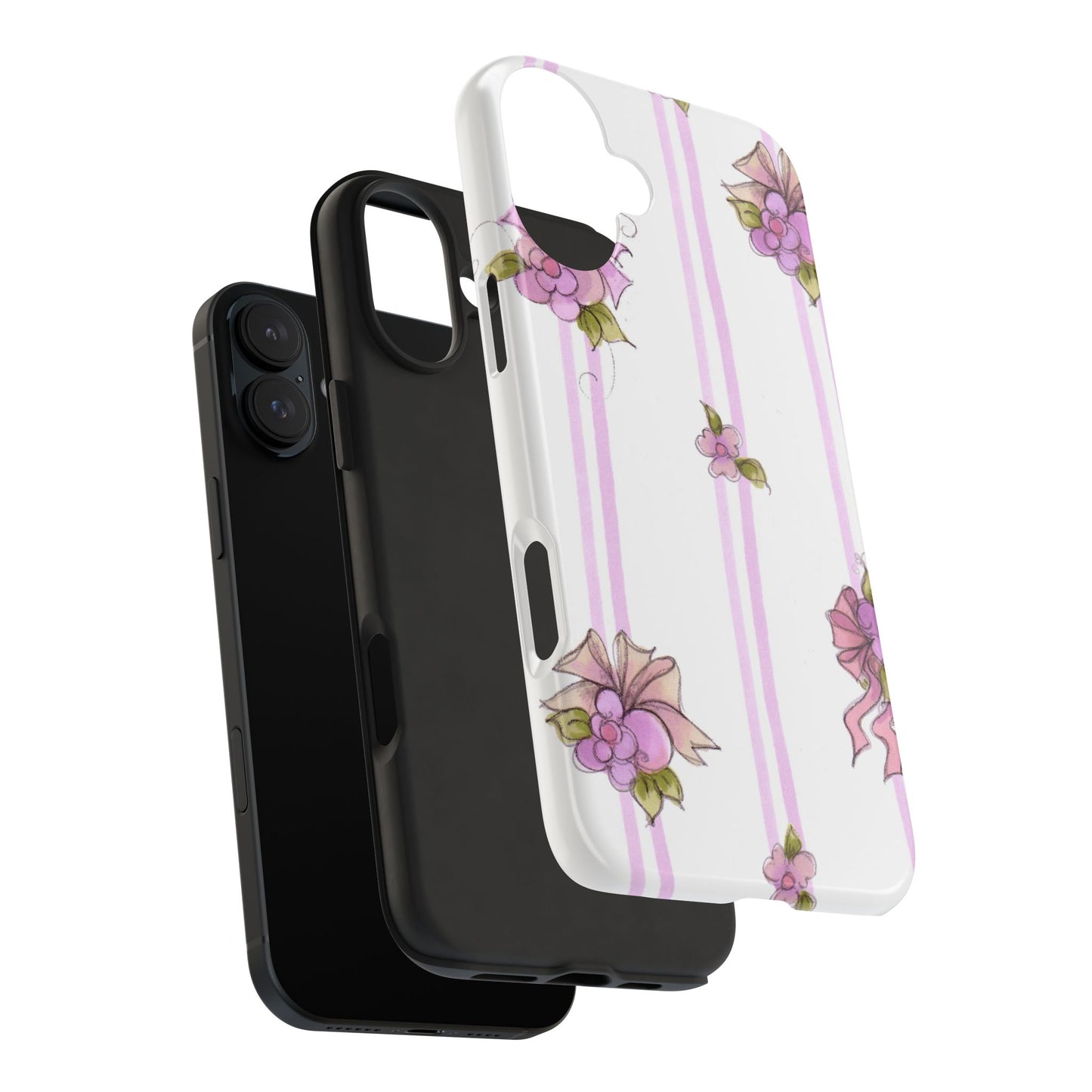 Flower Model Flower Stripe Phone Case
