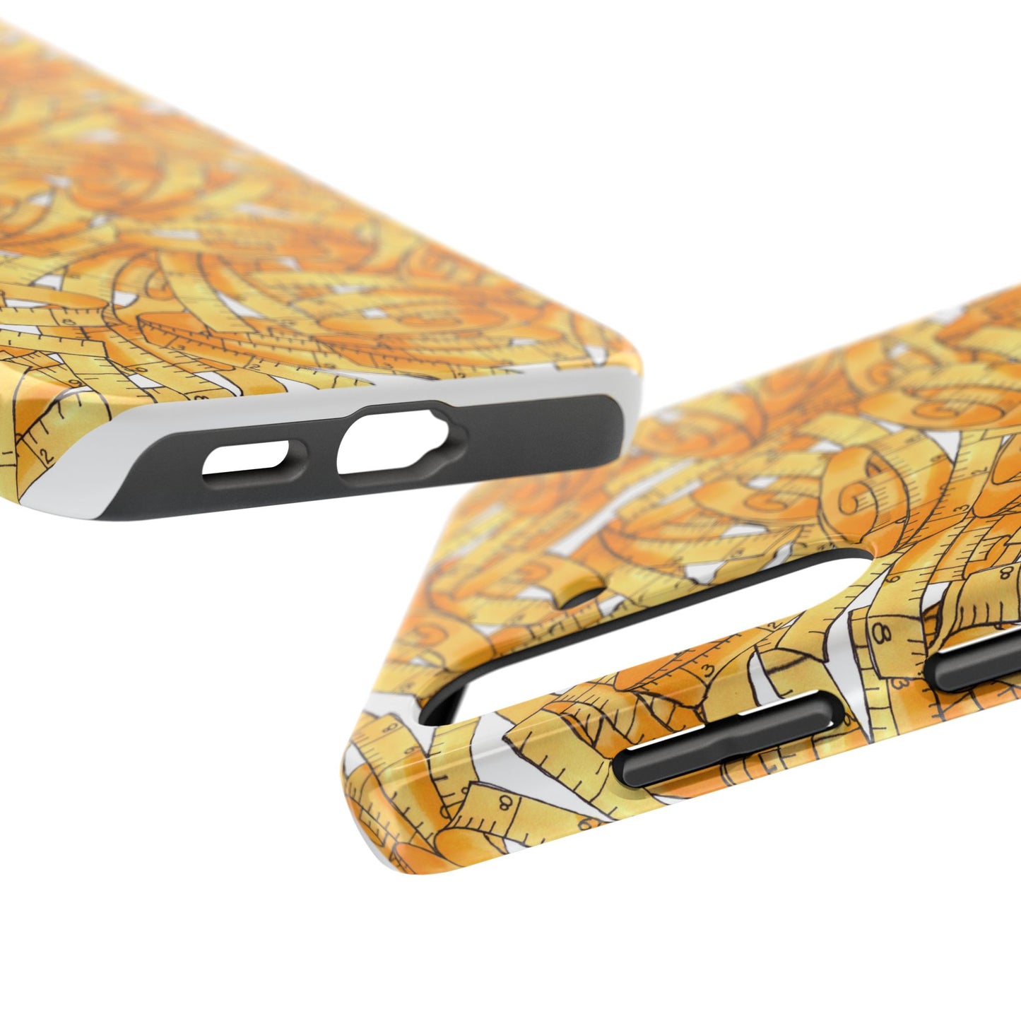 Tape Storm White / Yellow Phone Case
