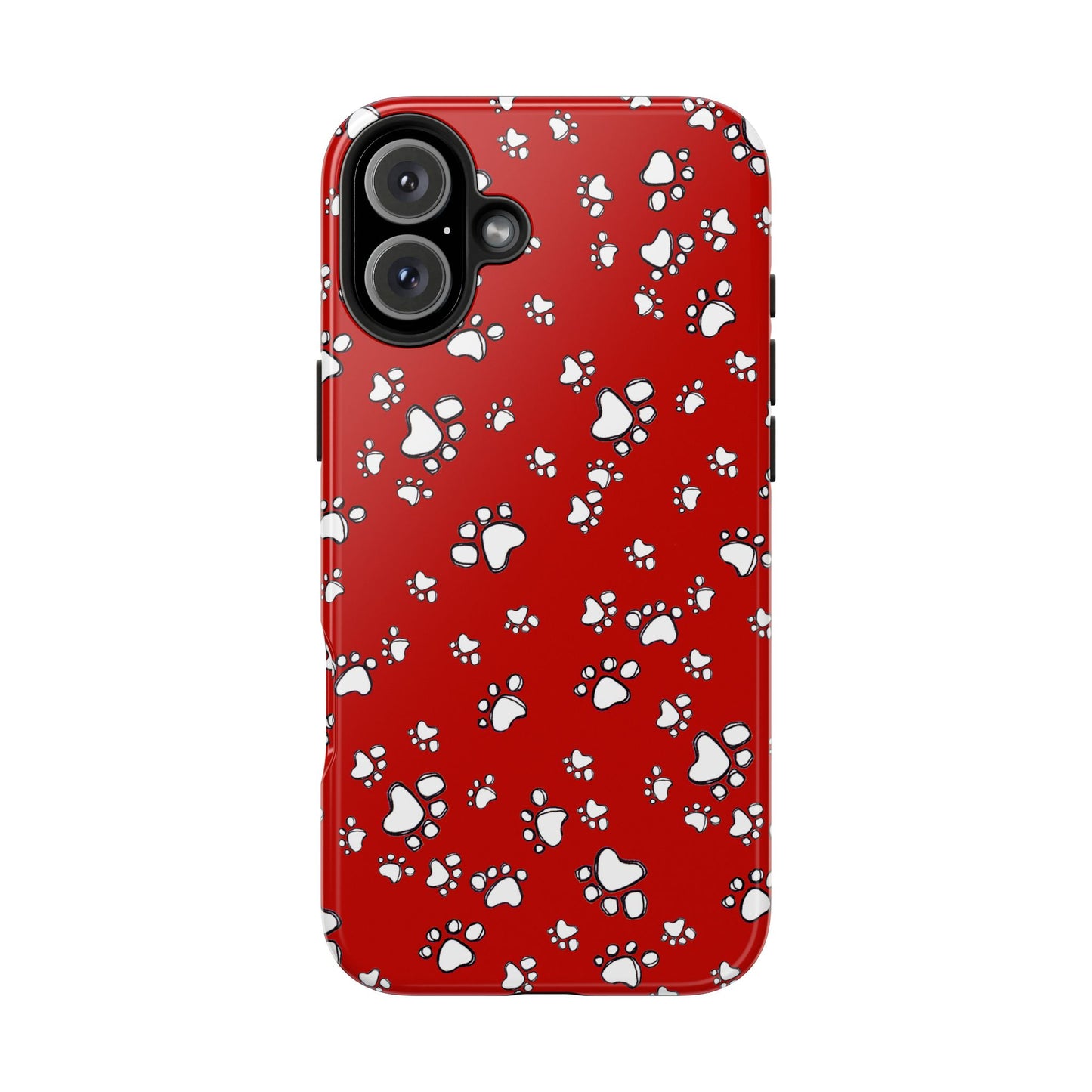Paw Flakes Red Phone Case