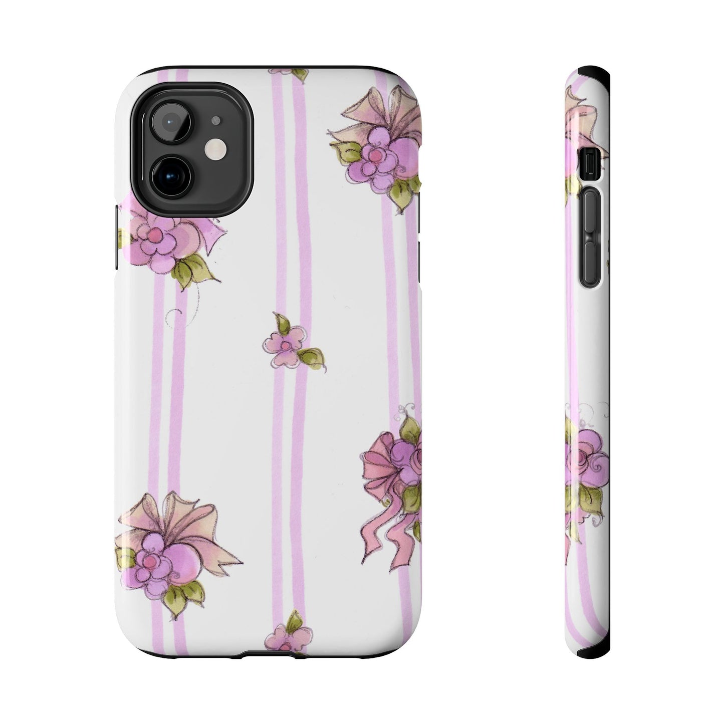 Flower Model Flower Stripe Phone Case