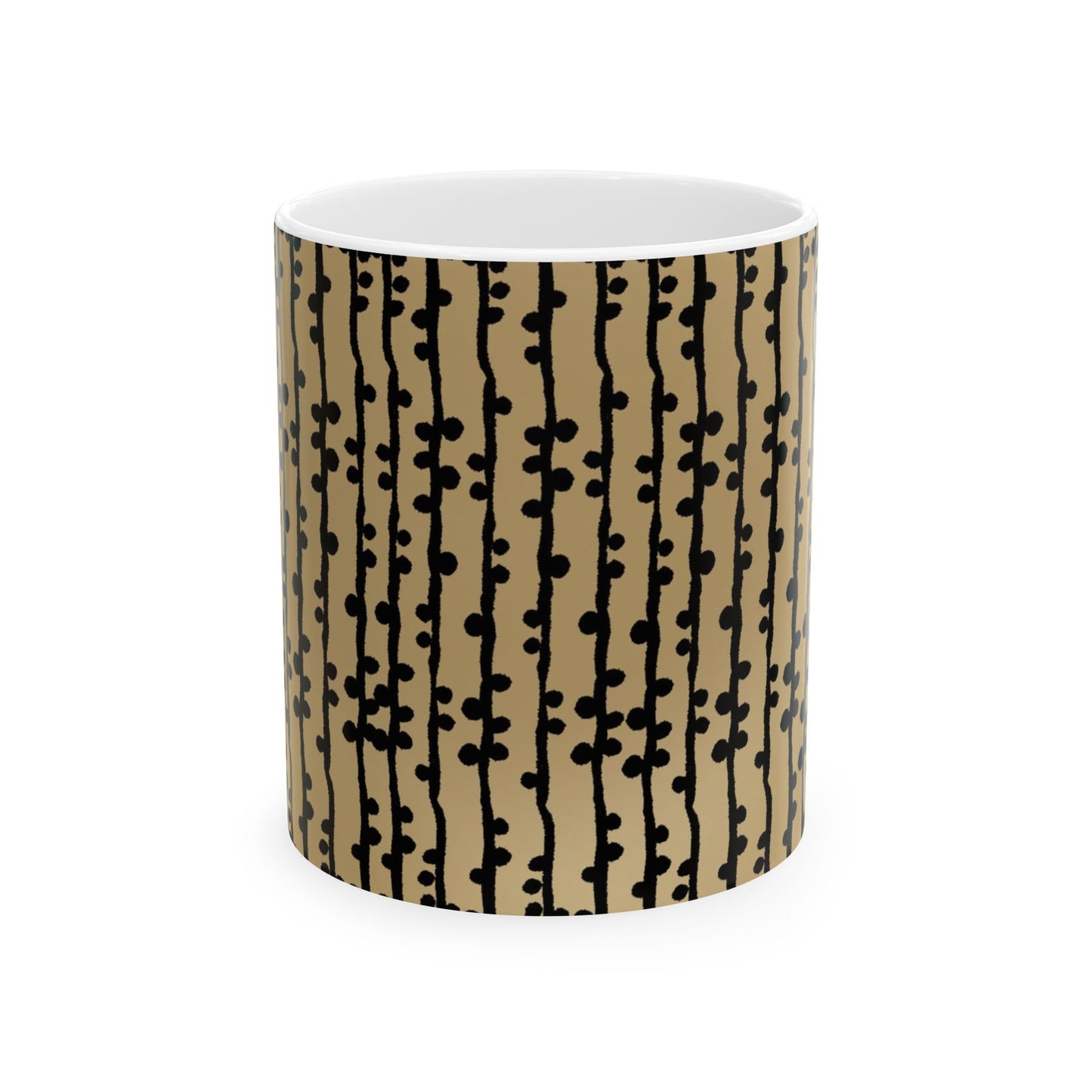 Loopy Stripe Tan Cup