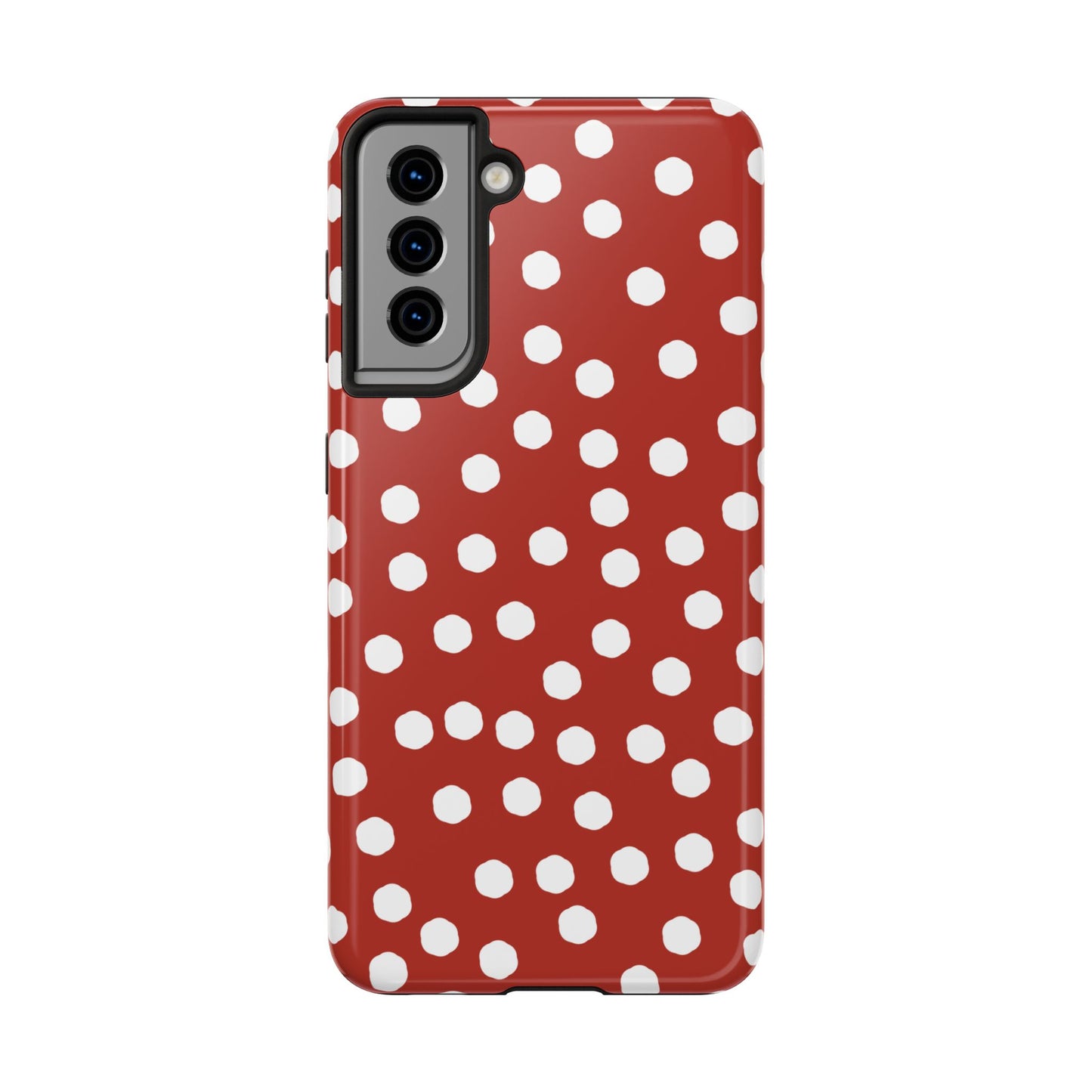 Jumbo Dots Red / White Phone Case