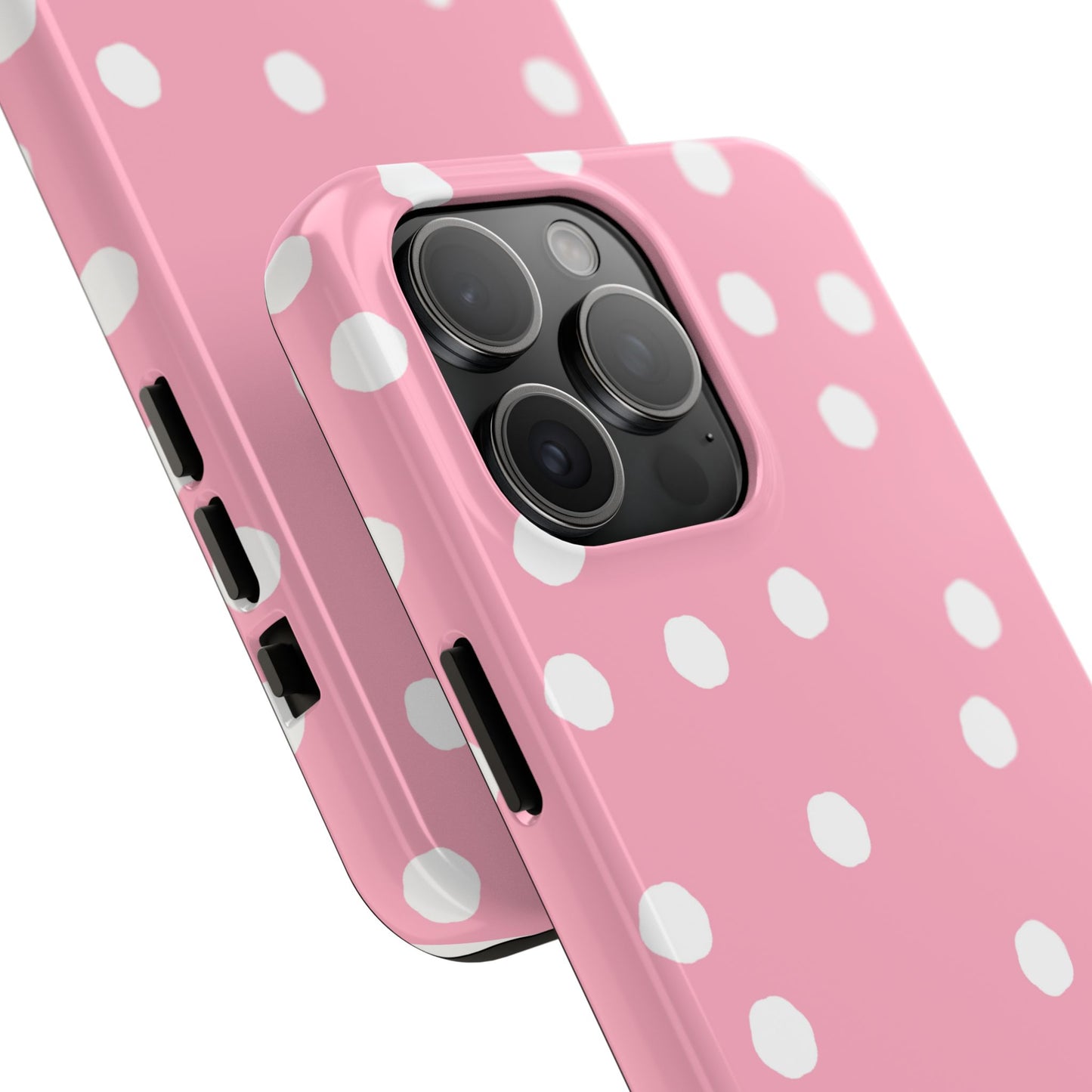 Jumbo Dots Pink / White Phone Case