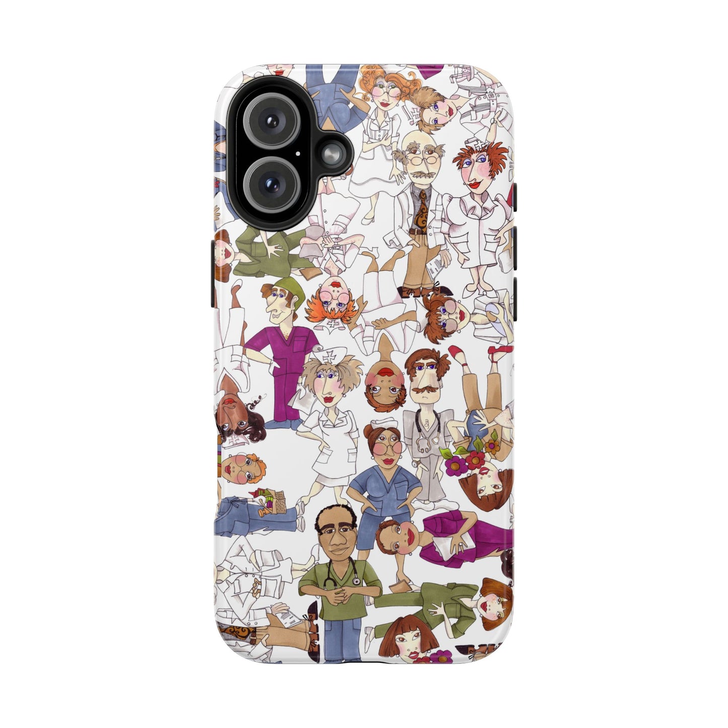 Diverse Nurse White Phone Case
