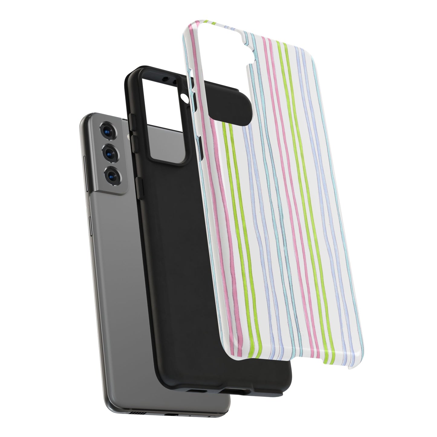 Belle Stripe White Phone Case