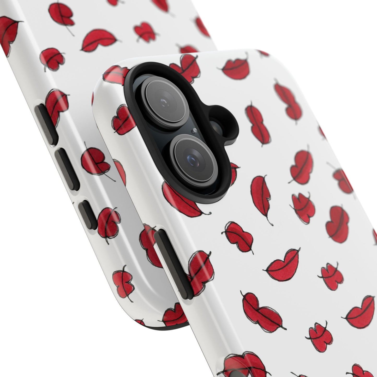 Lotsa Lips White Phone Case