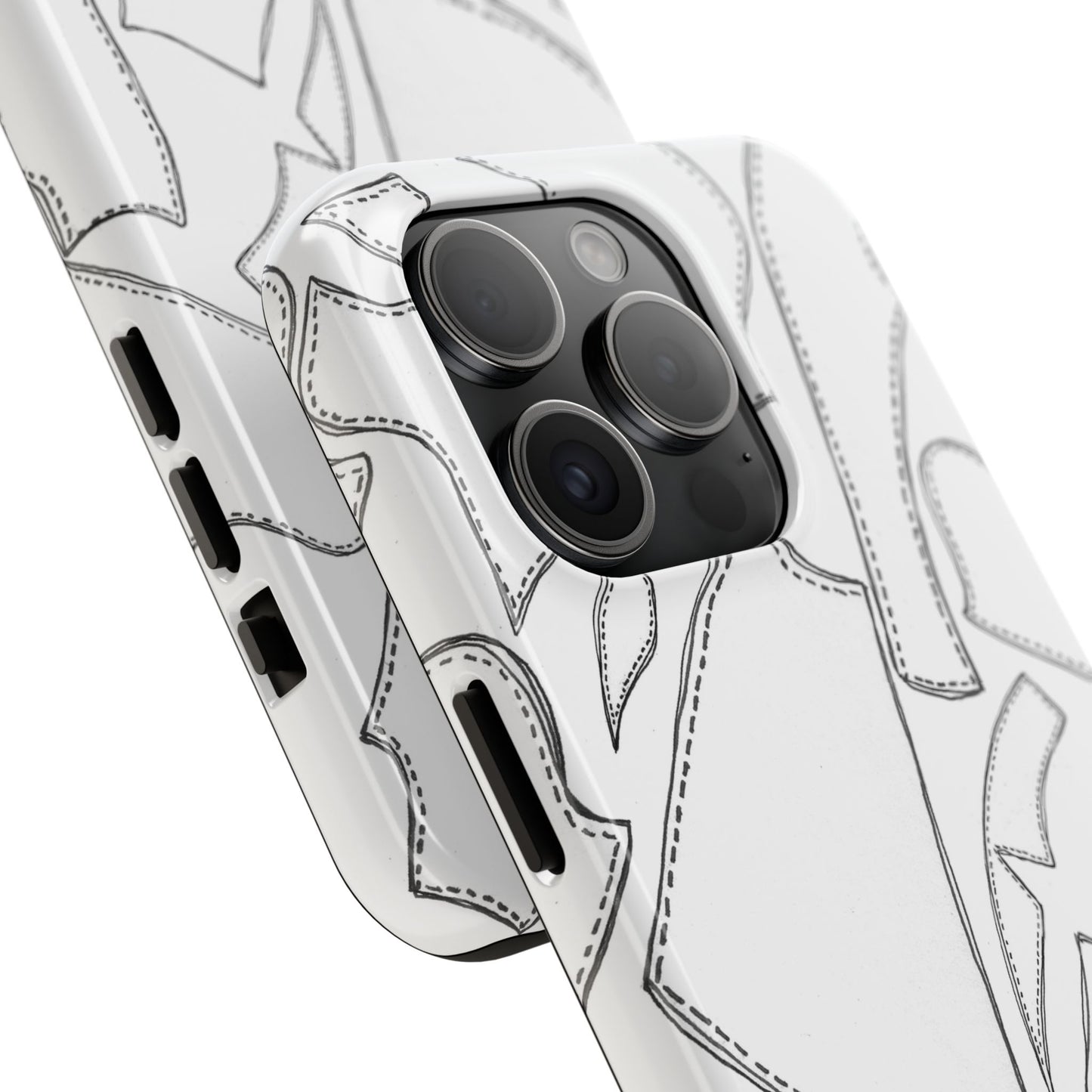 Pattern Pieces White Phone Case