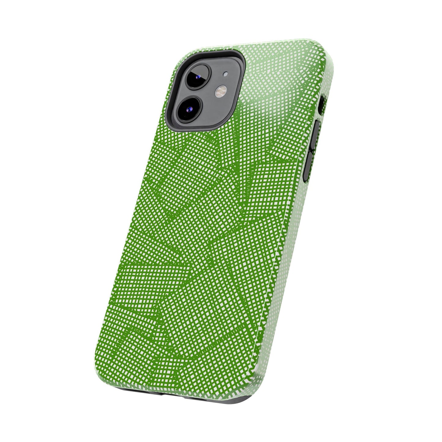 Check Patch Large Green Phone Case