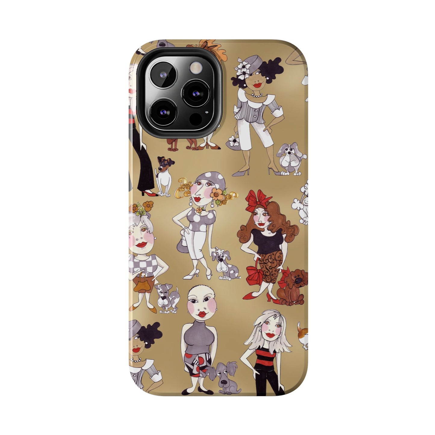 Dog Ladies Tan Phone Case