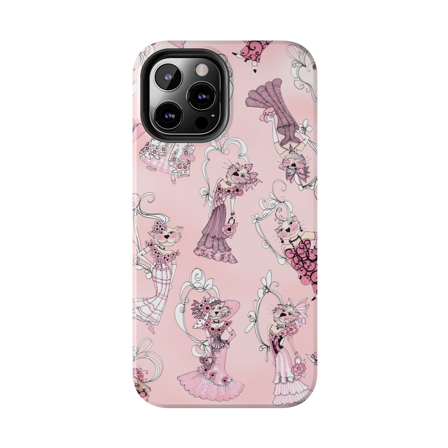 Lady Cats Tossed Phone Case
