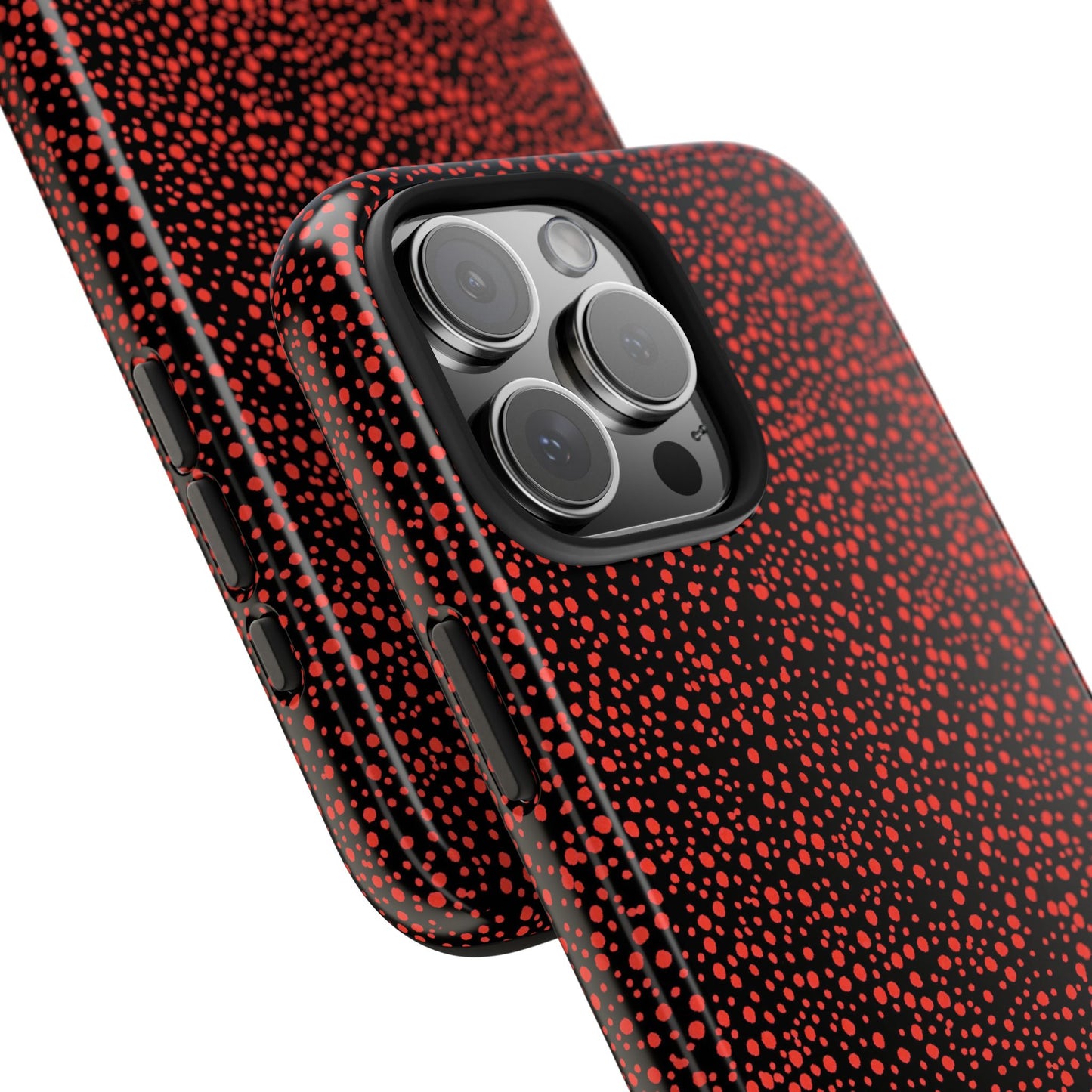 Confetti Red / Black Phone Case