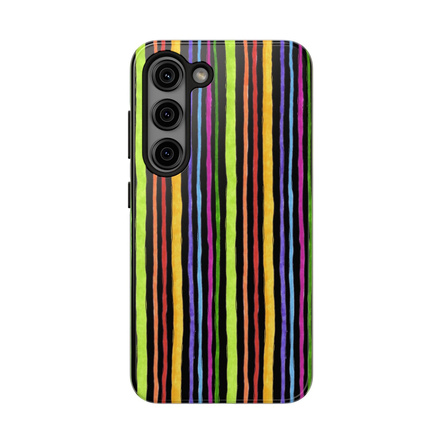 Stripe Fancy Black Phone Case