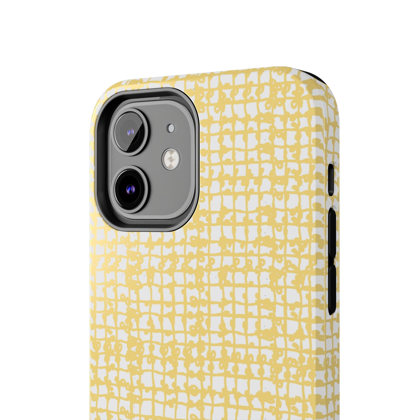 Baby Yarn Check Yellow Phone Case