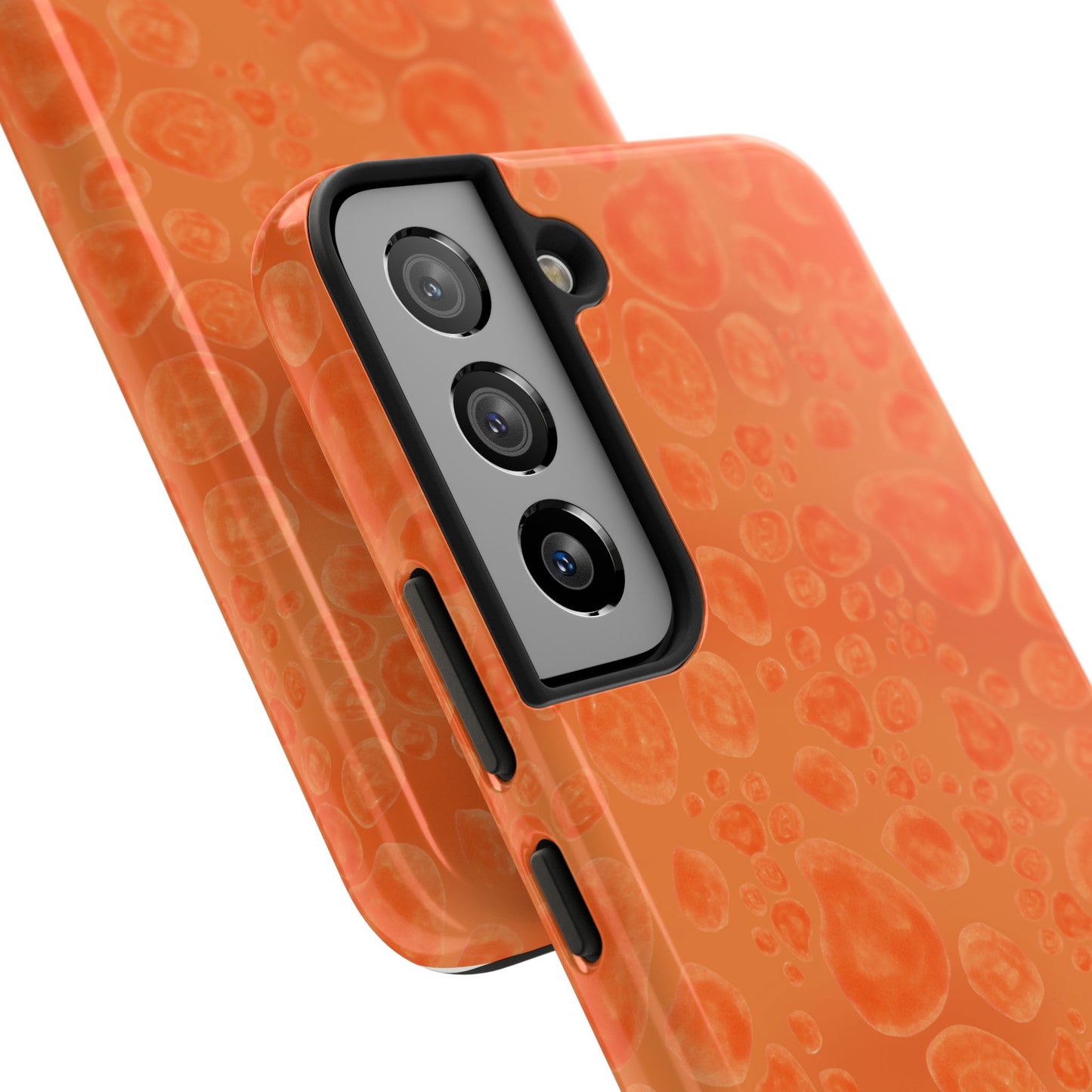 Paw Dots Orange Phone Case
