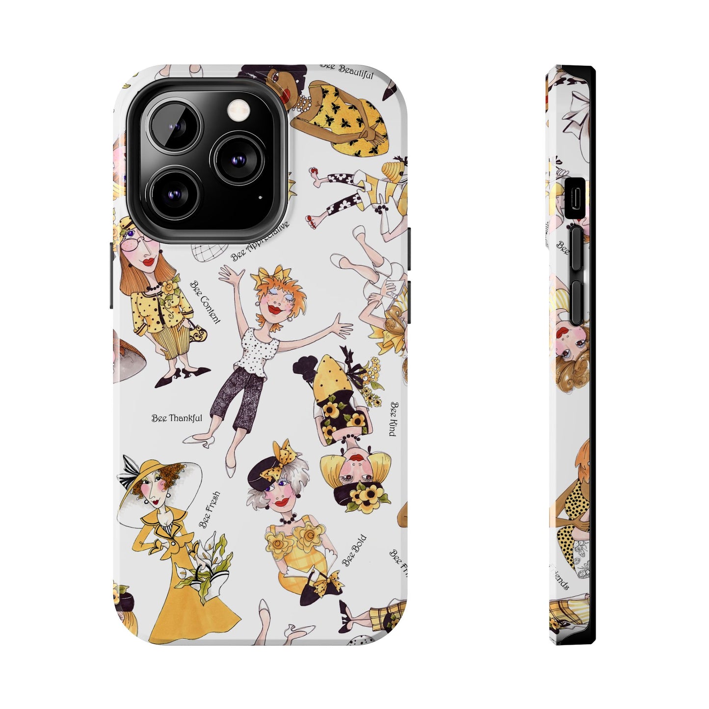 Bee Tossed White Phone Case