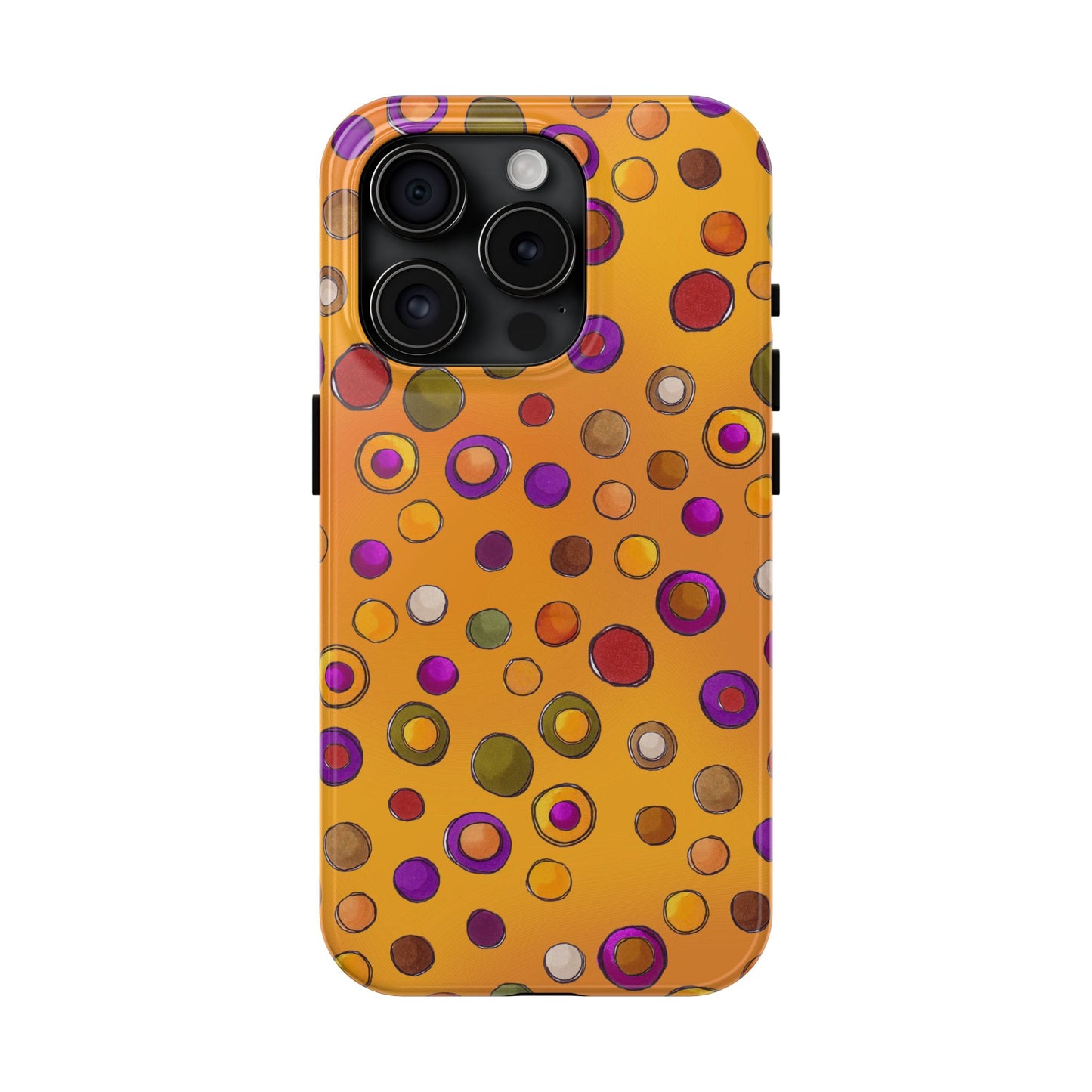 Double Dot Yellow Phone Case
