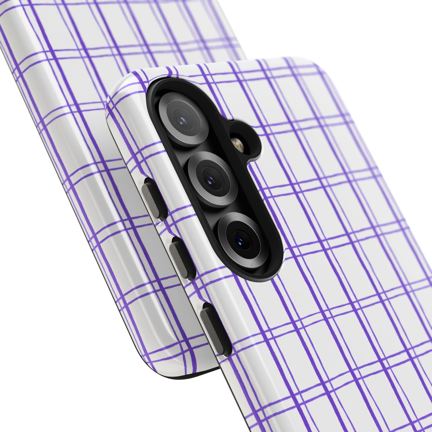 Kitchen Plaid White / Blue Phone Case
