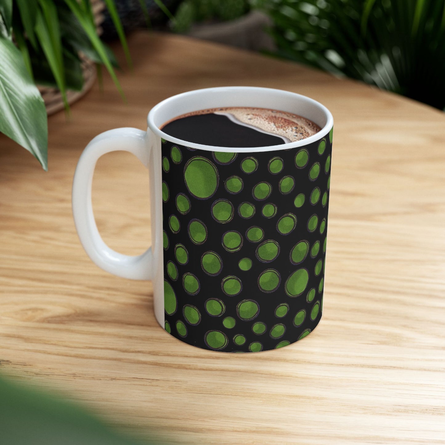 Dot Assortment Black / Green Cup