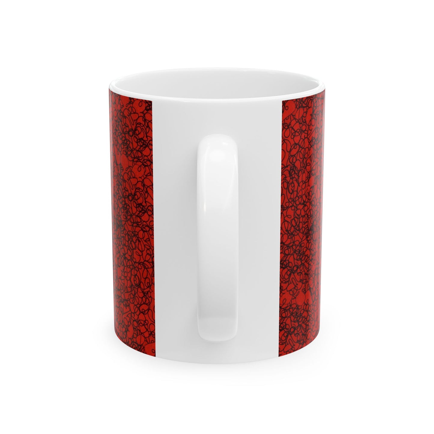 Scribble Red / Black Cup