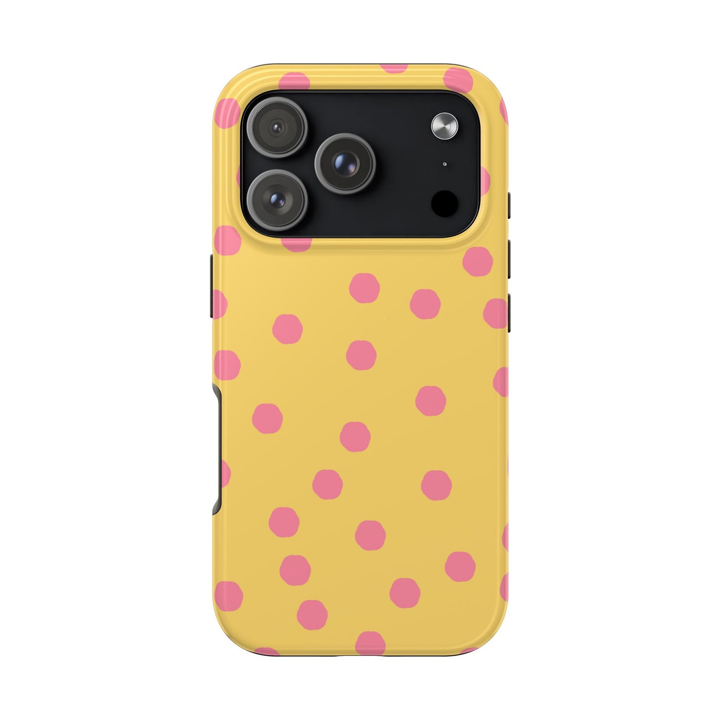 Jumbo Dots Yellow / Pink Phone Case