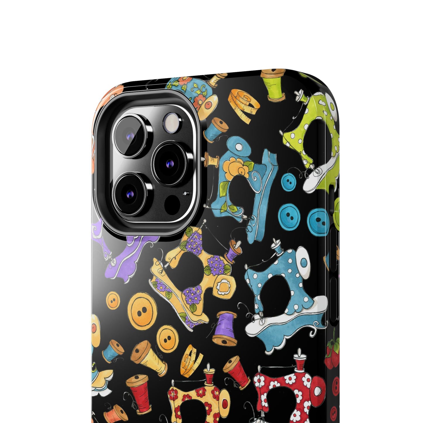 Sew Assorted Black Phone Case