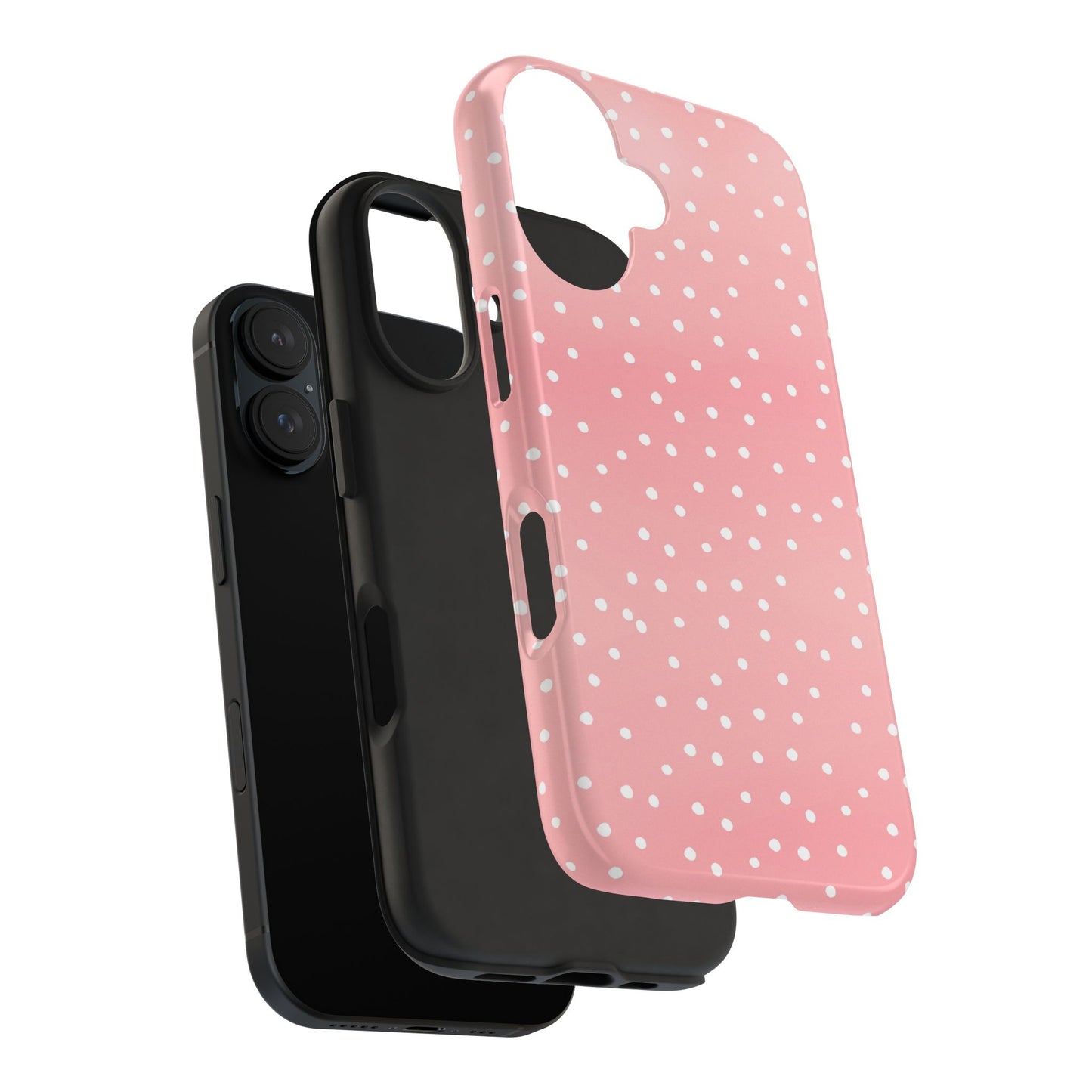 Dinky Dots Coral / White Phone Case