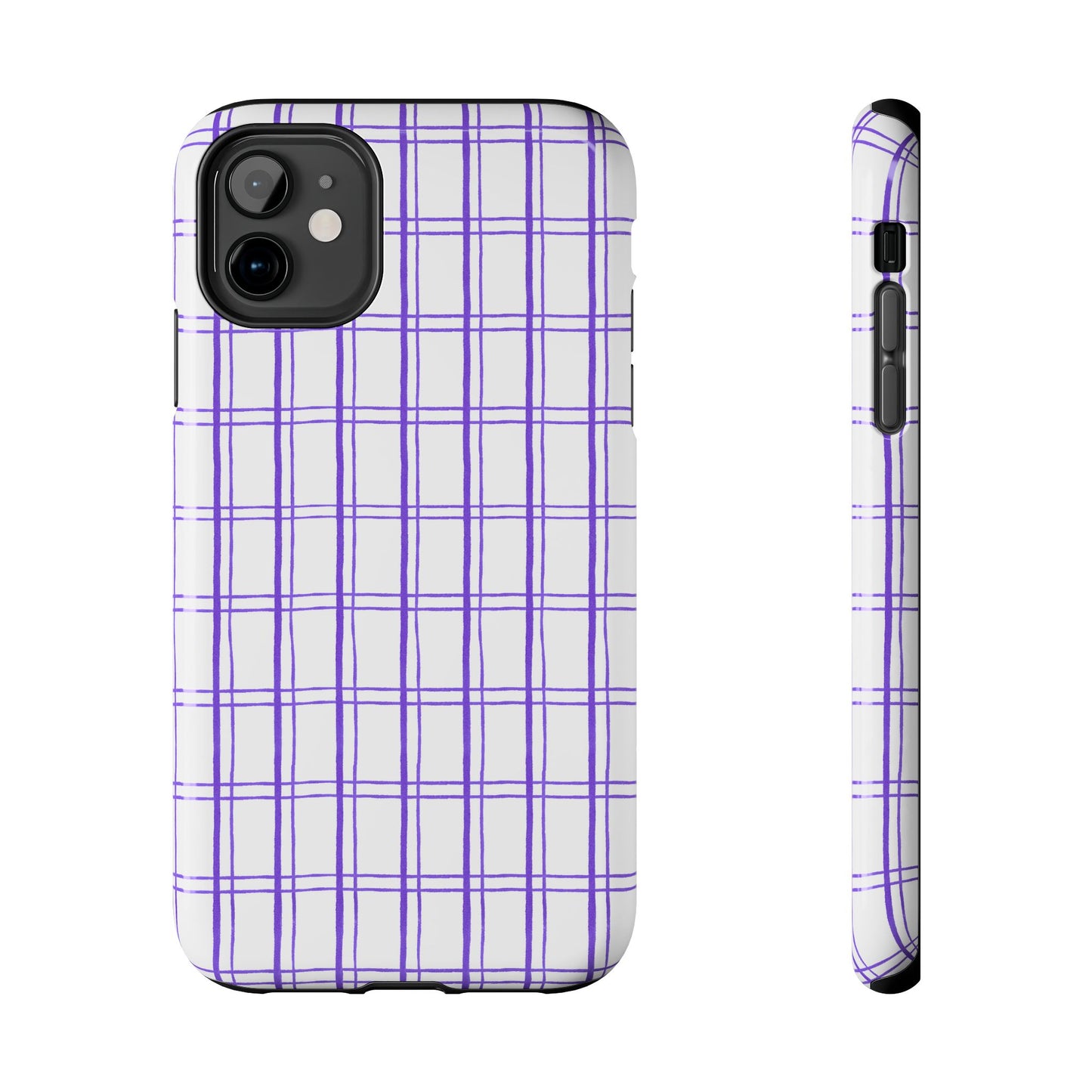 Kitchen Plaid White / Blue Phone Case